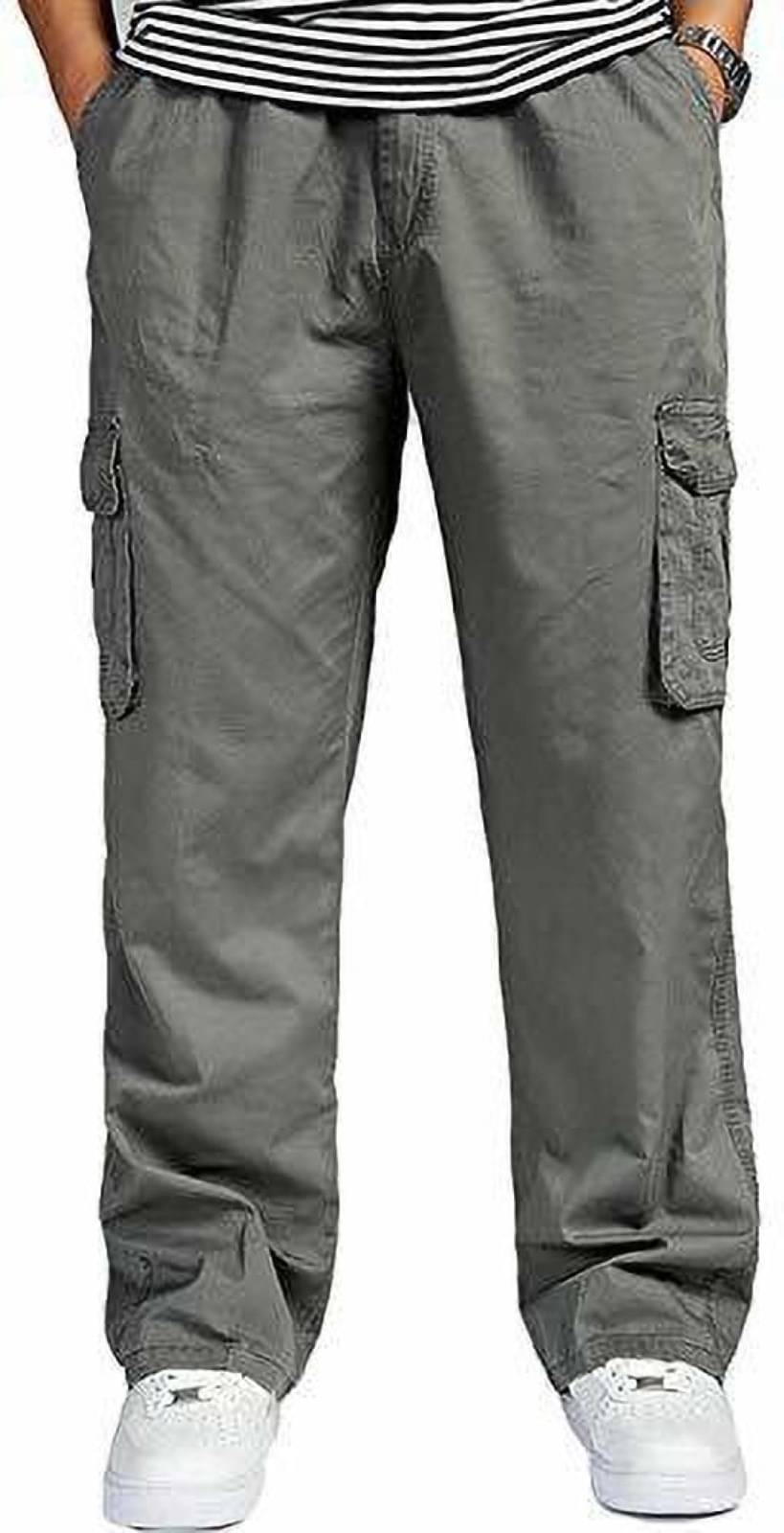     			Reoutlook Regular Flat Men's Cargos - Grey ( Pack of 1 )