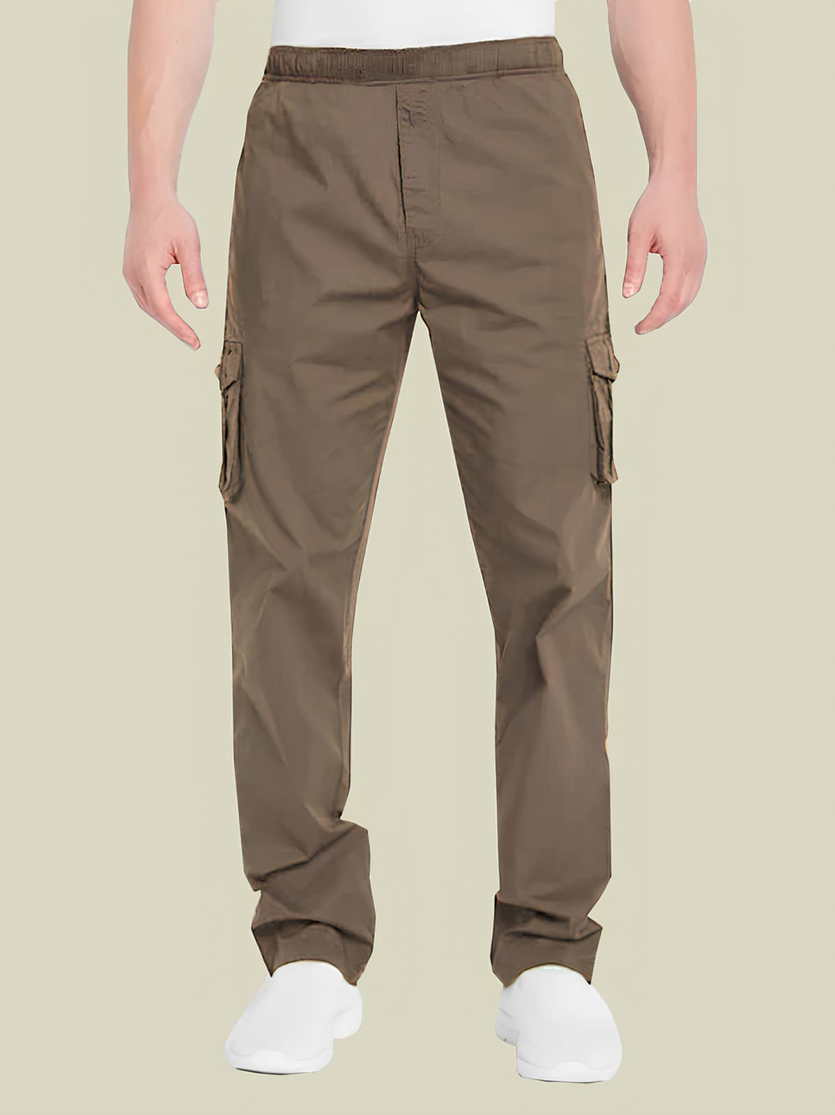 Reoutlook Regular Flat Men's Cargos - Grey ( Pack of 1 ) - Trousers | Buy online on ZillyBuy