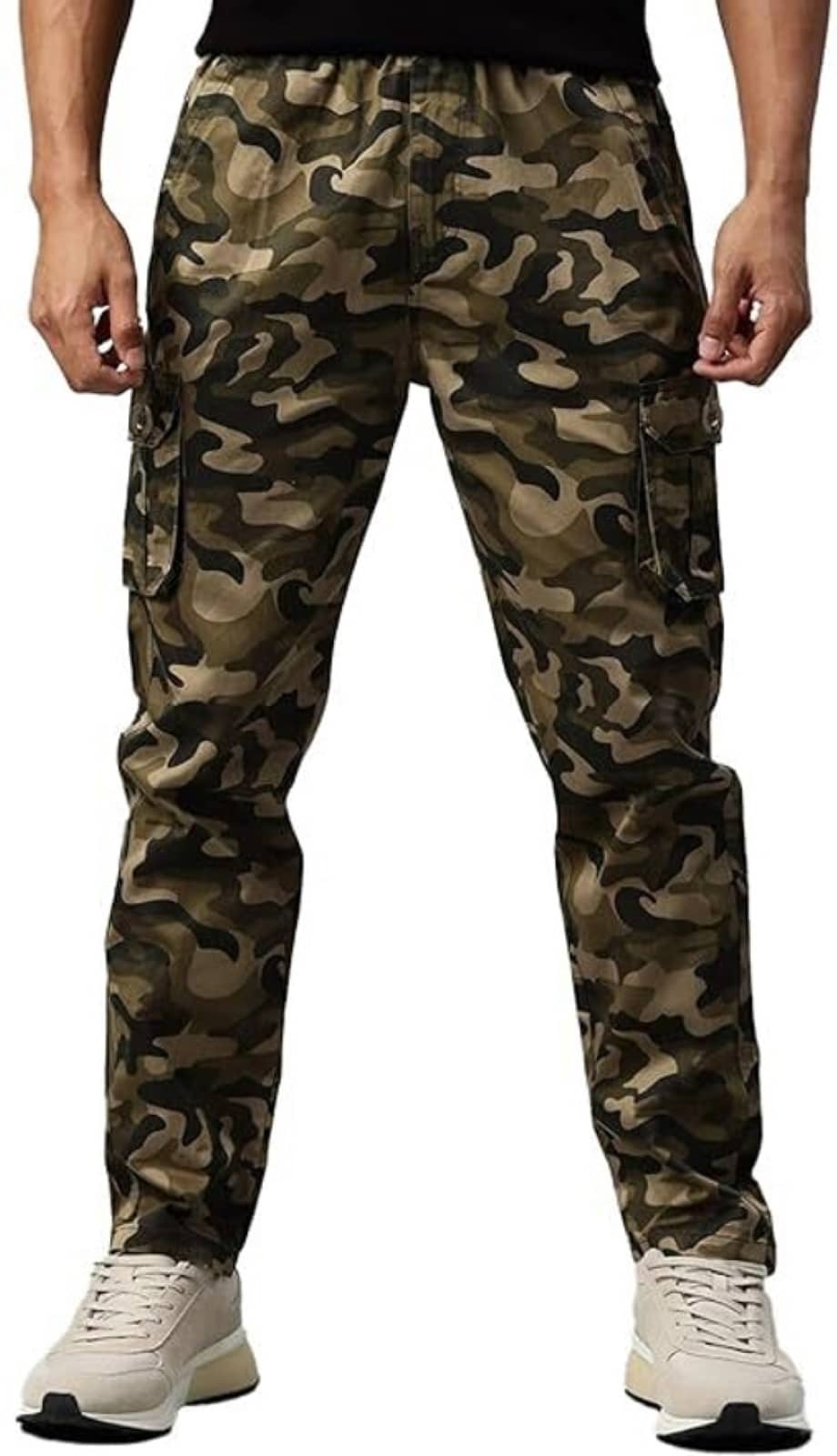 Reoutlook Regular Flat Men's Cargos - Green ( Pack of 1 ) - Trousers | Buy online on ZillyBuy