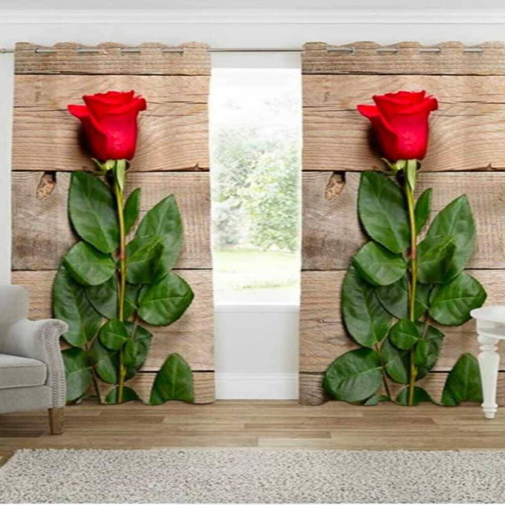 Sai Arpan Abstract Blackout Eyelet Curtain 7 ft ( Pack of 1 ) - Multi Color     			Sai Arpan Abstract Blackout Eyelet Curtain 7 ft ( Pack of 1 ) - Multi Color