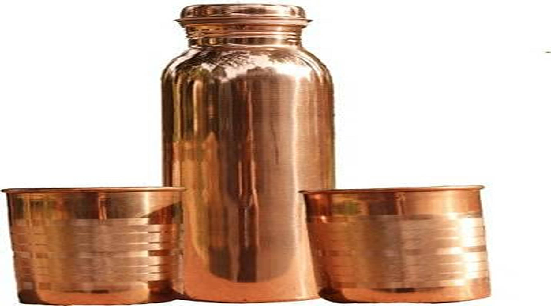     			Shakuntla Vintage Copper Copper Water Bottle 1000 mL ( 3 )