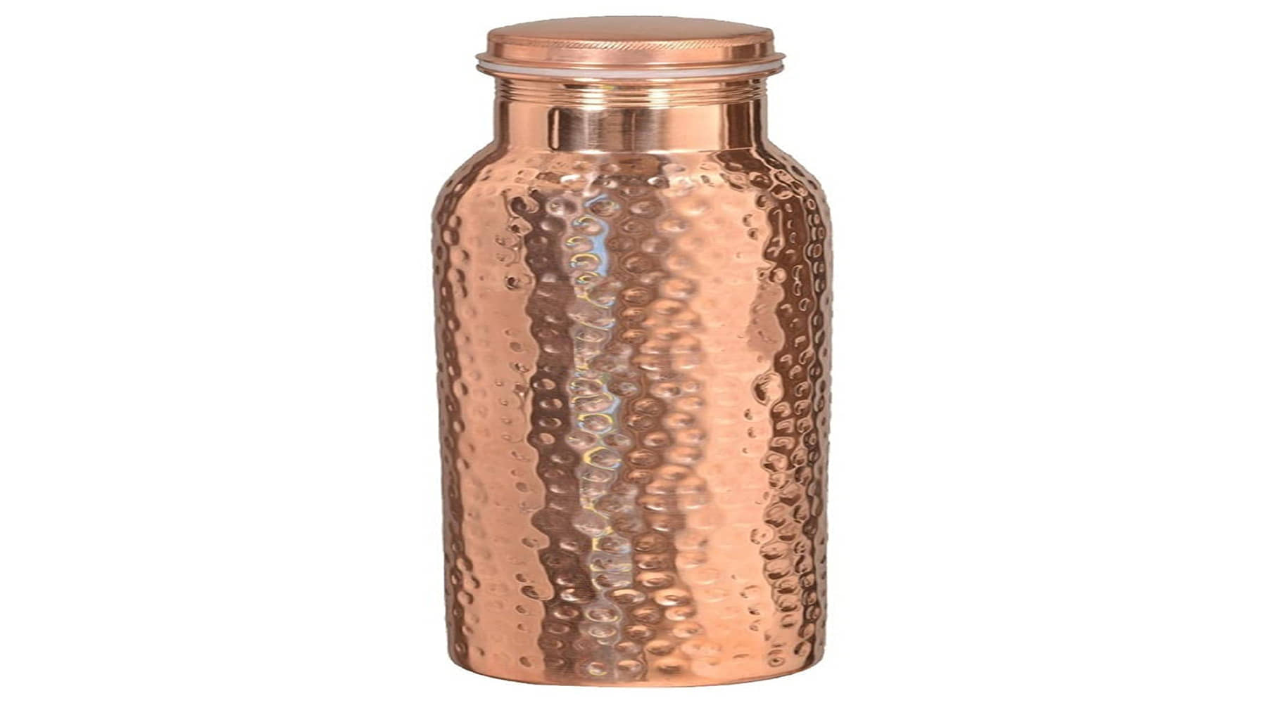 Shakuntla Vintage Gold Copper Water Bottle 1000 mL ( Set of 1 )