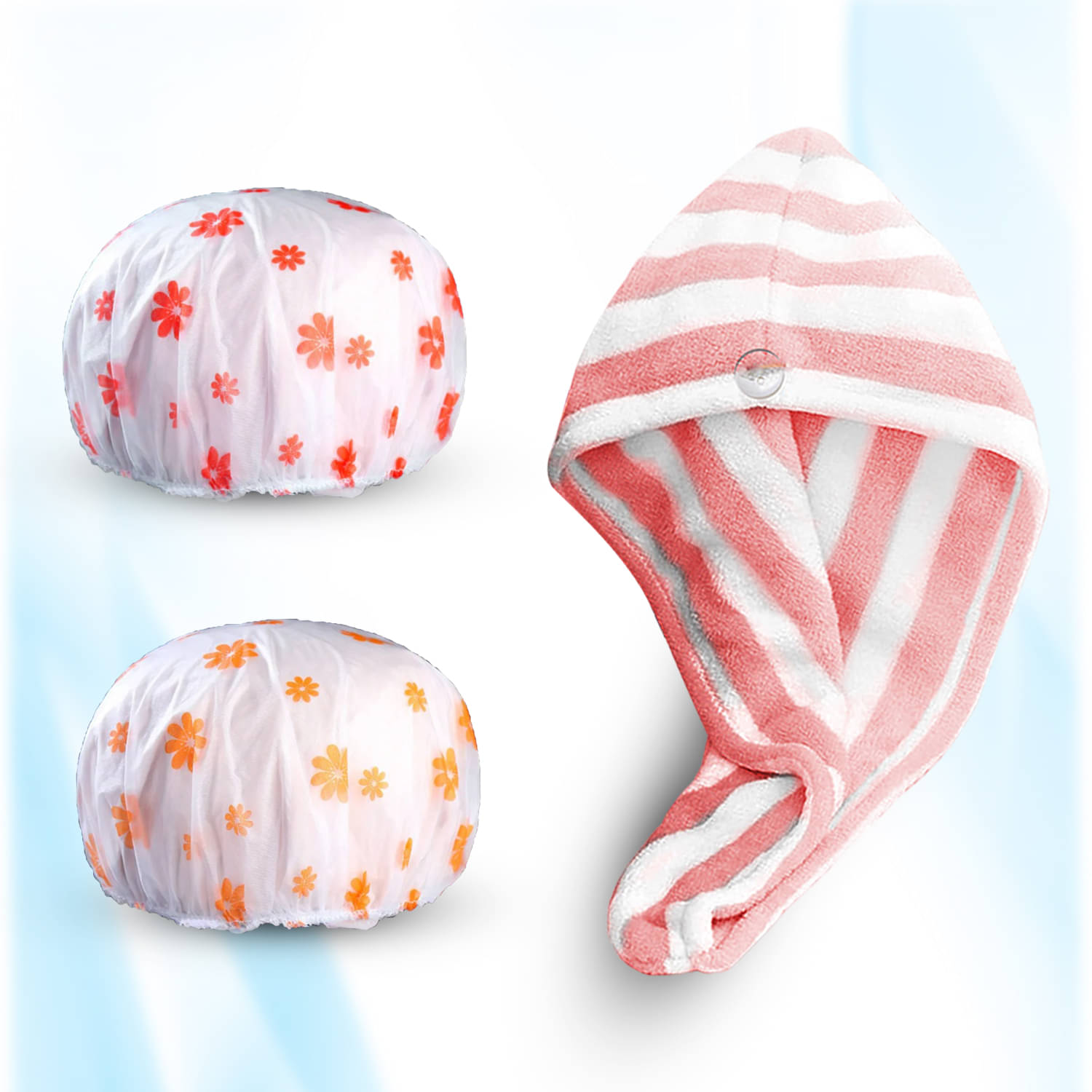 Swiss Connection Free Size 2 Shower Cap Pack of 3 Swiss Connection Free Size 2 Shower Cap Pack of 3