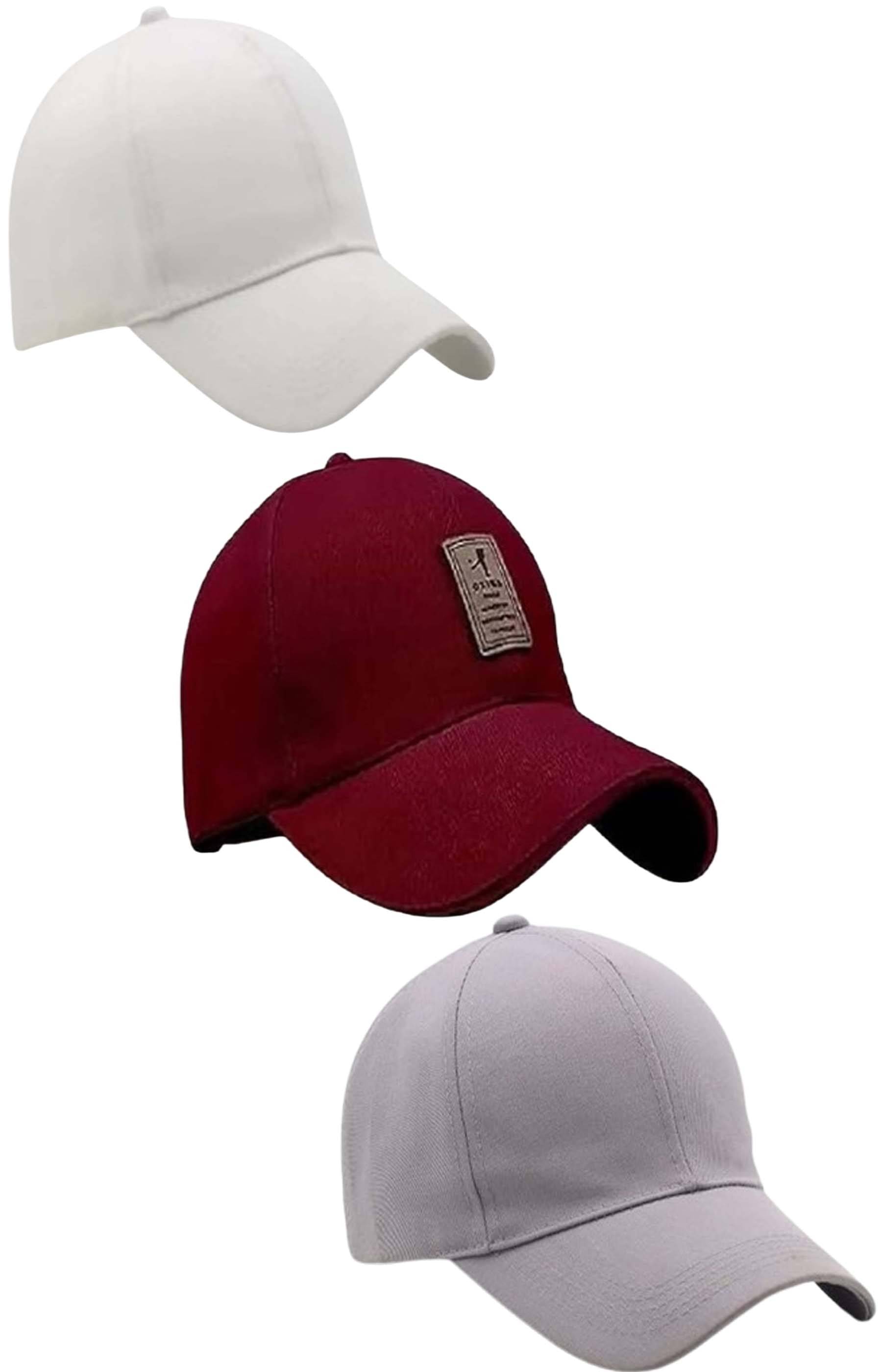     			windexa Pack of 3 Polyester Men's Cap ( Multicolor )