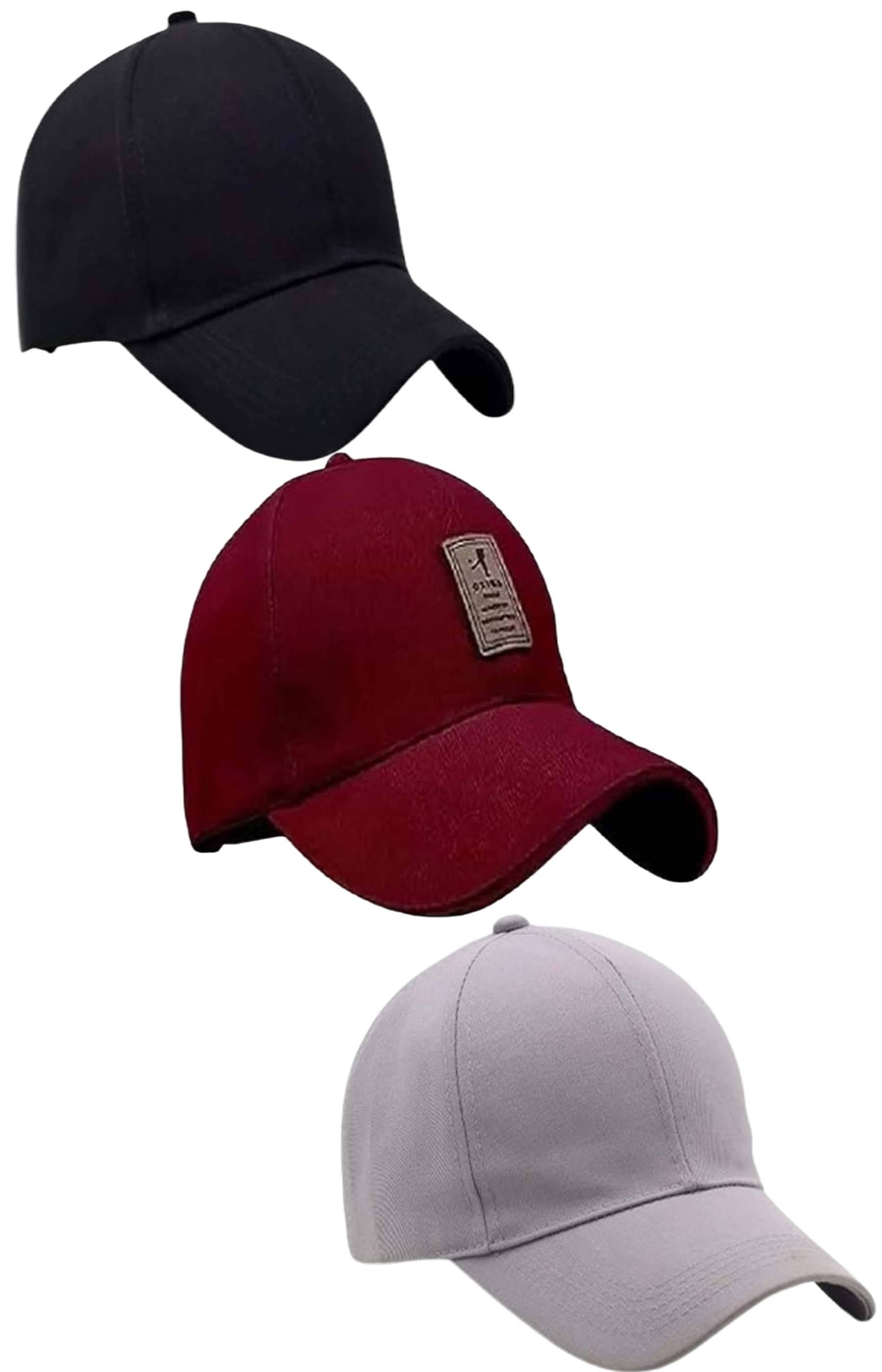     			windexa Pack of 3 Polyester Men's Cap ( Multicolor )