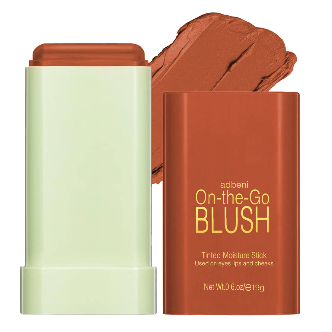     			Adbeni 1pc Tinted Moist on Eye,Lip & Cheek Balm Blush BEACH GLOW Nude 60 g