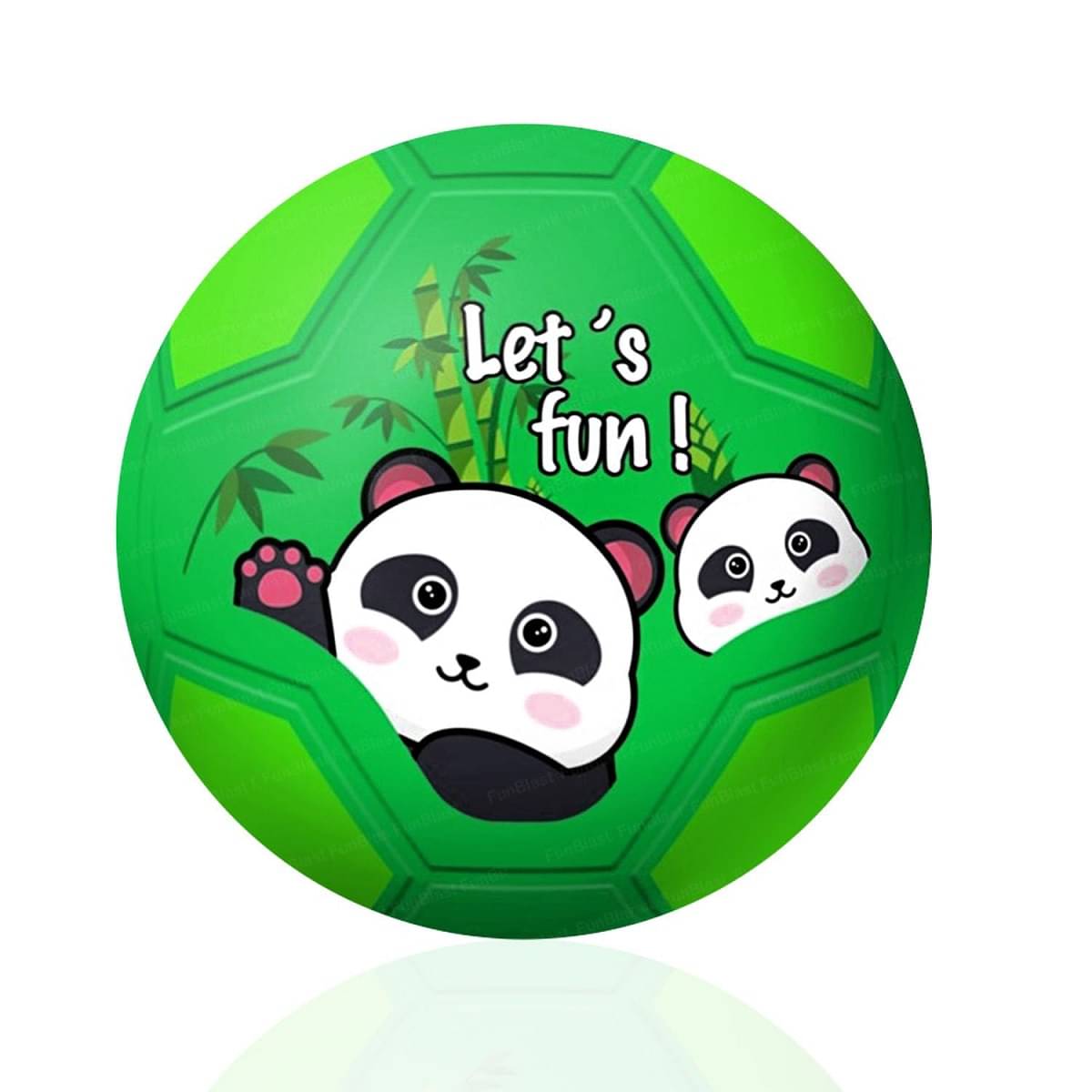     			DENFE  Football for Kids - 9 Inches Colorful Panda Football Sports Toy - Extra Grip Silicon Rubber Beach Ball Sports Outdoor Game, Inflatable Ball for Kids Boys 3+ Years (Pack of 1) (Green)