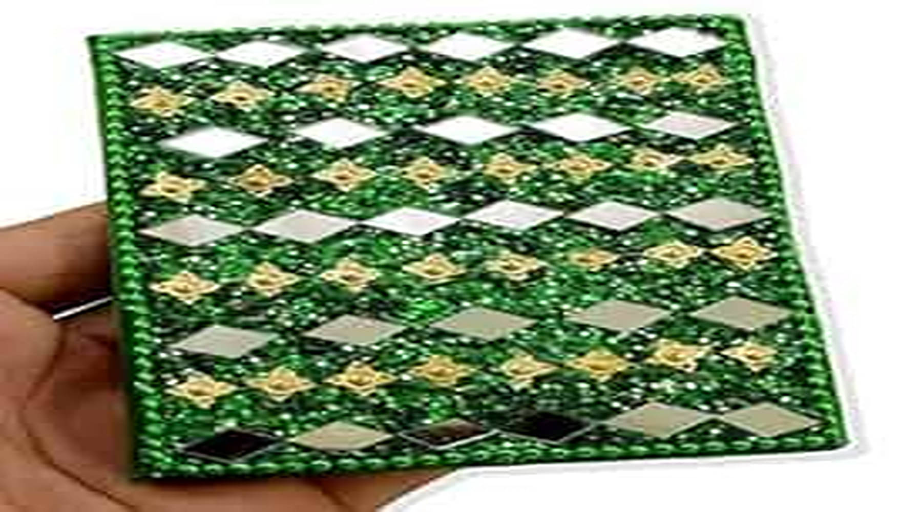     			Diary with Pen Mini Diary unruled 100 Pages (Green, Pack of 2)