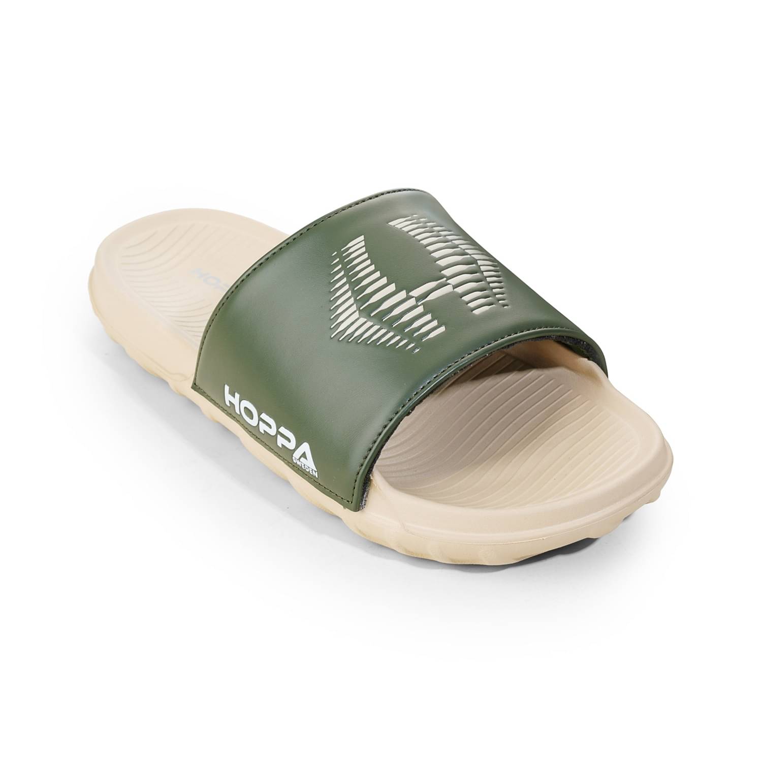 HOPPA Beige Men's Slide Flip Flop HOPPA Beige Men's Slide Flip Flop