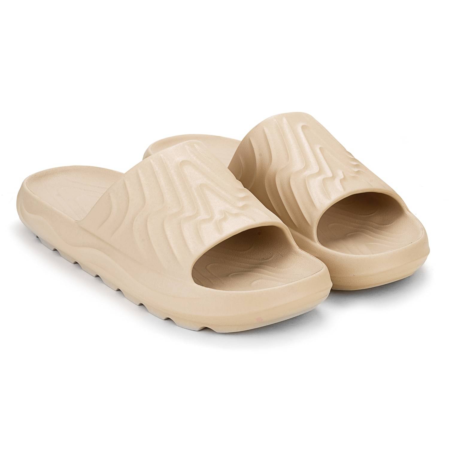     			HOPPA Beige Men's Slide Flip Flop
