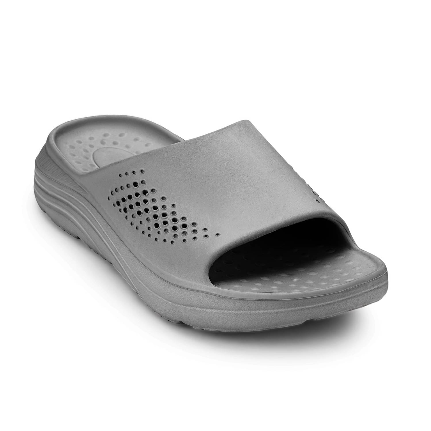     			HOPPA Dark Grey Men's Slide Flip Flop