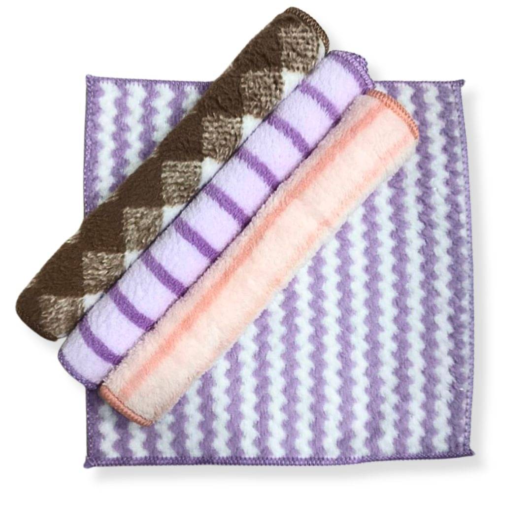 Handkerchiefs Embroidery High Absorbent (25 x 25 CM) Pack of 4 Handkerchiefs Embroidery High Absorbent (25 x 25 CM) Pack of 4