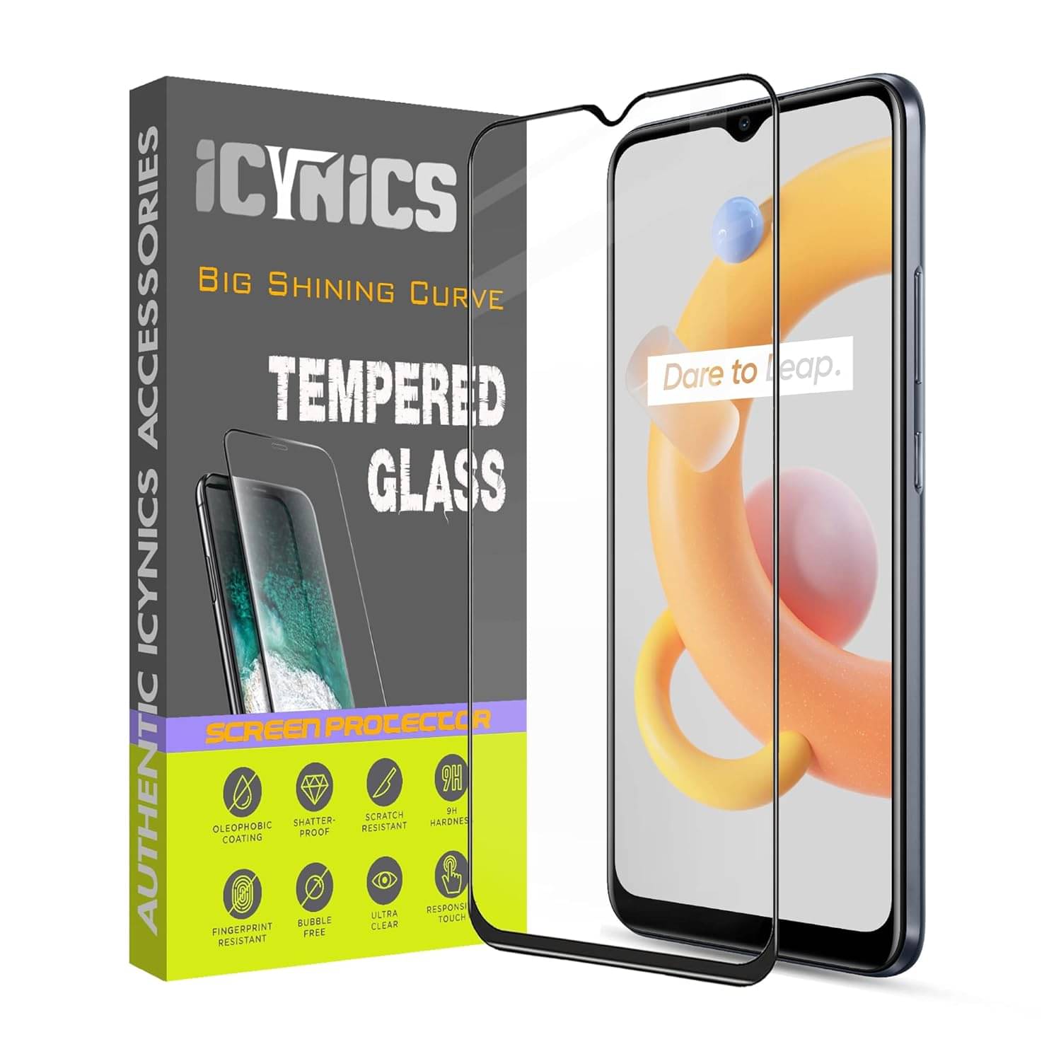     			Icynics Tempered Glass Compatible For Realme C11 2021 ( Pack of 1 )