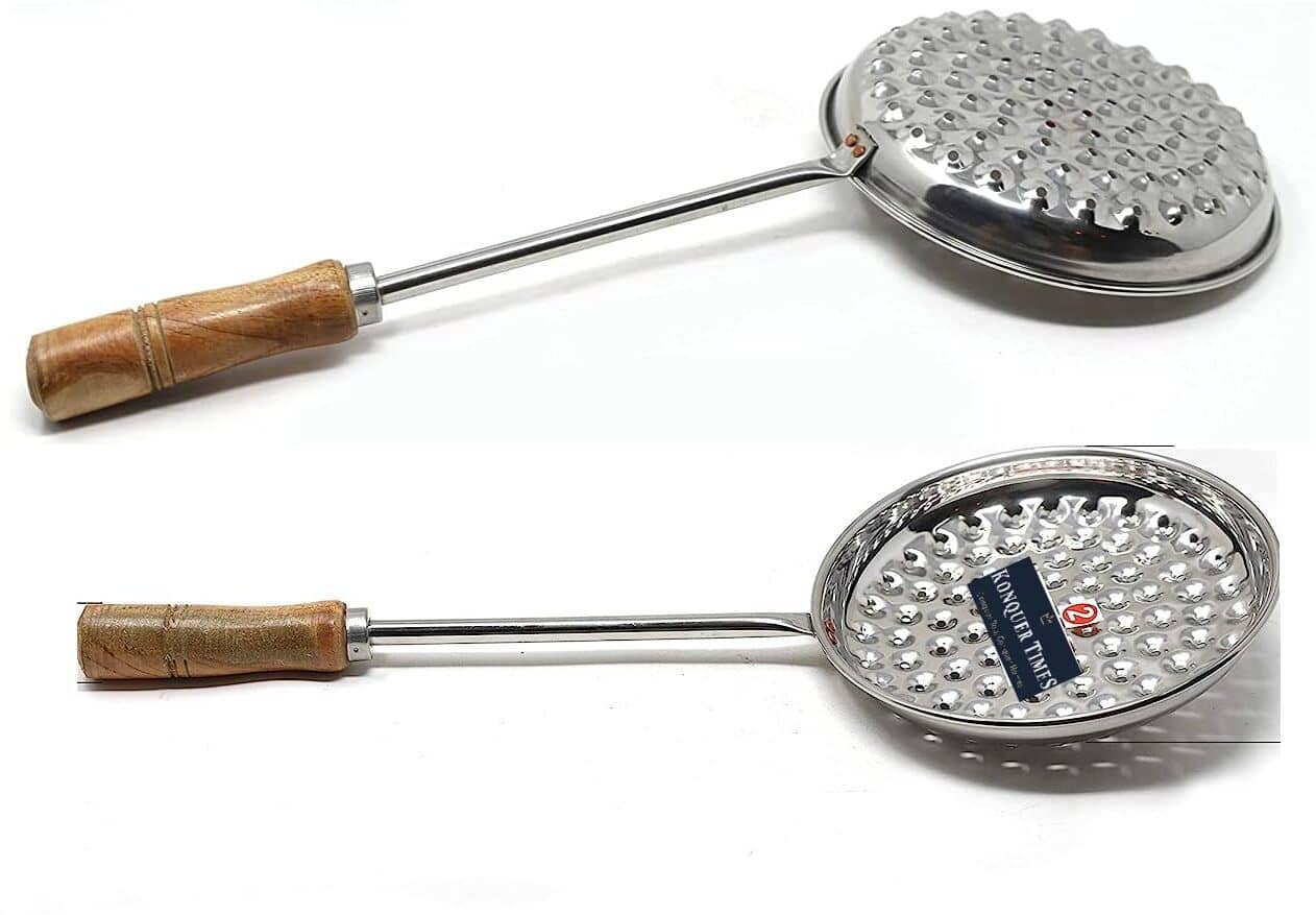 Konquer TimeS Silver Steel Strainer ( Pack of 1 )