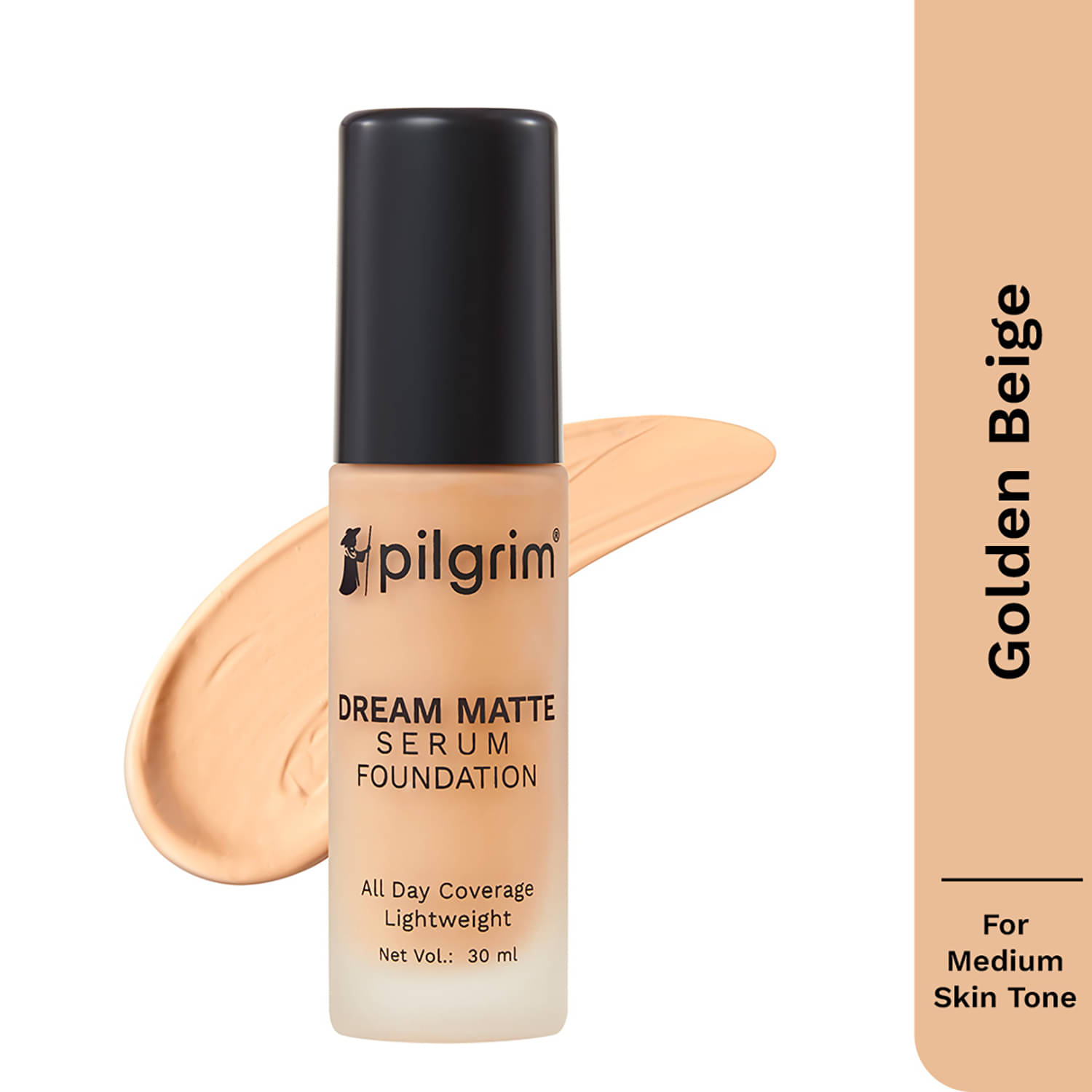     			Pilgrim Golden Beige Serum Liquid Foundation Make Up,For All Skin Type,30Ml (pack Of 1)