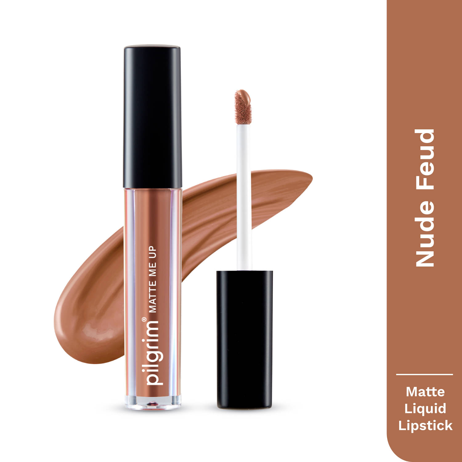     			Pilgrim Nude Feud -24 Liquid Matte Lipstick Make Up,For All Skin Type,3Ml (pack Of 1)