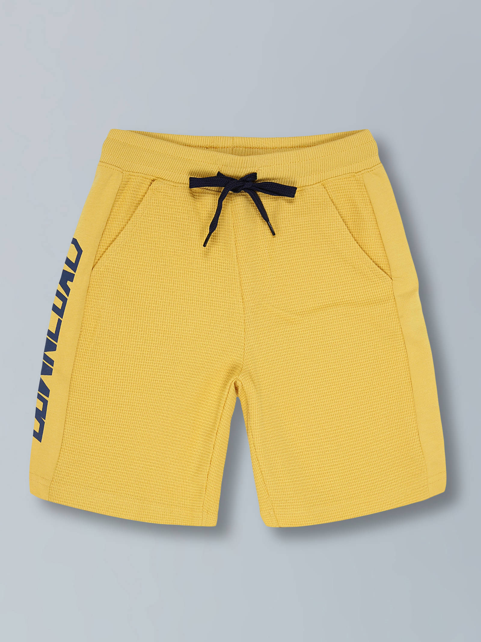     			PLUM TREE Pack of 1 Cotton Shorts For Boys ( Mustard )
