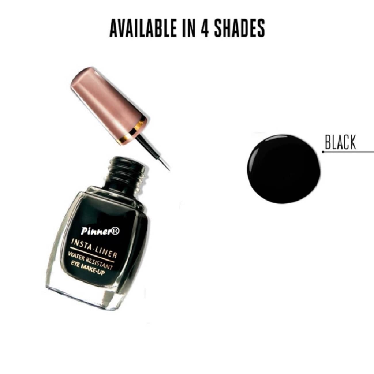 Pinner Black Natural Eye Liner Liquid ( Pack of 2 ) - Makeup - Eyes | Buy online on ZillyBuy