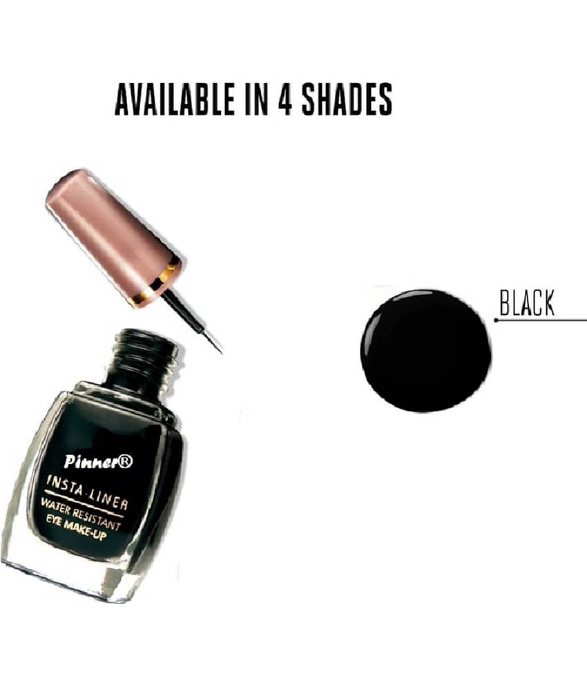 Pinner Black Natural Eye Liner Liquid ( Pack of 2 ) - Makeup - Eyes | Buy online on ZillyBuy