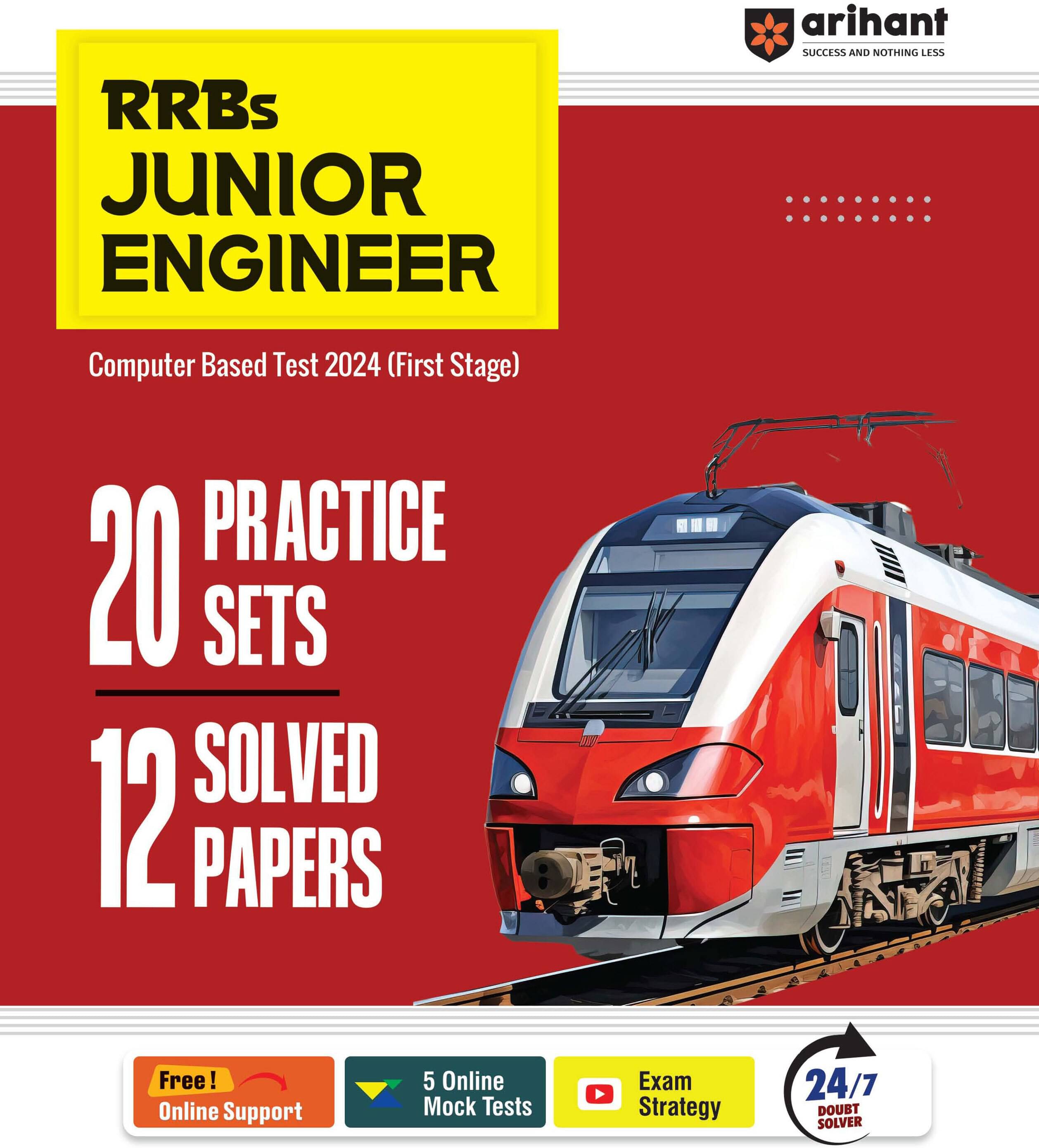 RRBs JUNIOR ENGINEER Computer Based Test 2024 (First Stage) 20 Practice Sets 12 Solved Papers RRBs JUNIOR ENGINEER Computer Based Test 2024 (First Stage) 20 Practice Sets 12 Solved Papers