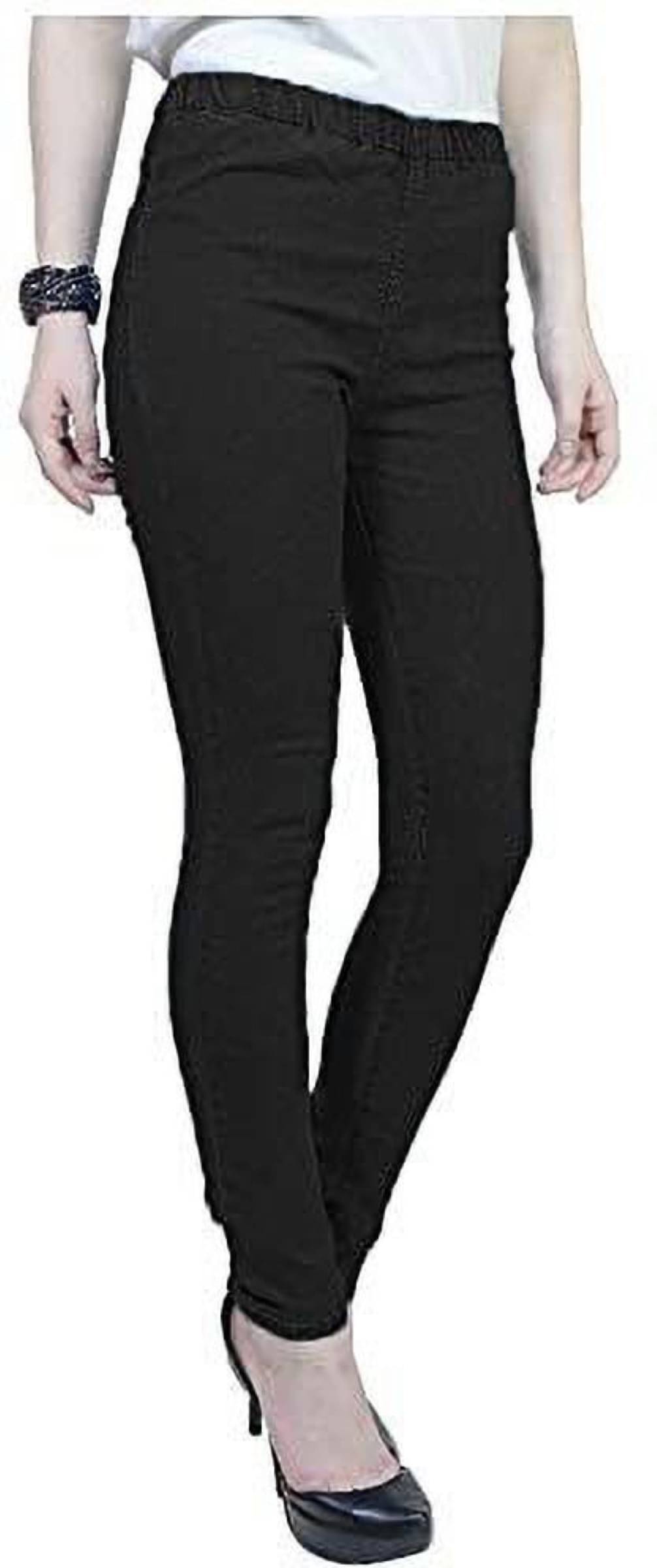     			Reoutlook - Denim Slim Fit Black Women's Jeggings ( Pack of 1 )