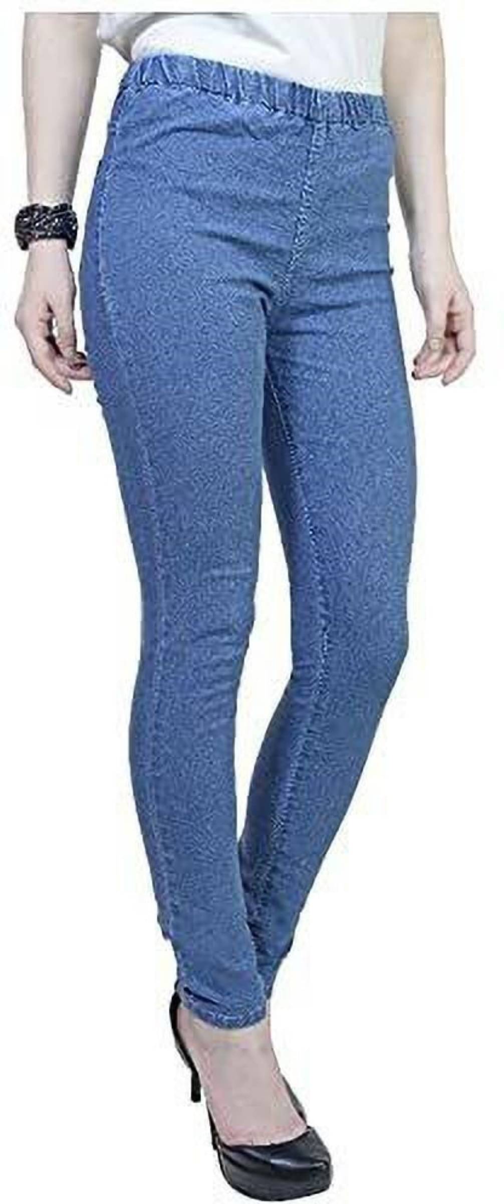     			Reoutlook - Denim Slim Fit Light Blue Women's Jeggings ( Pack of 1 )