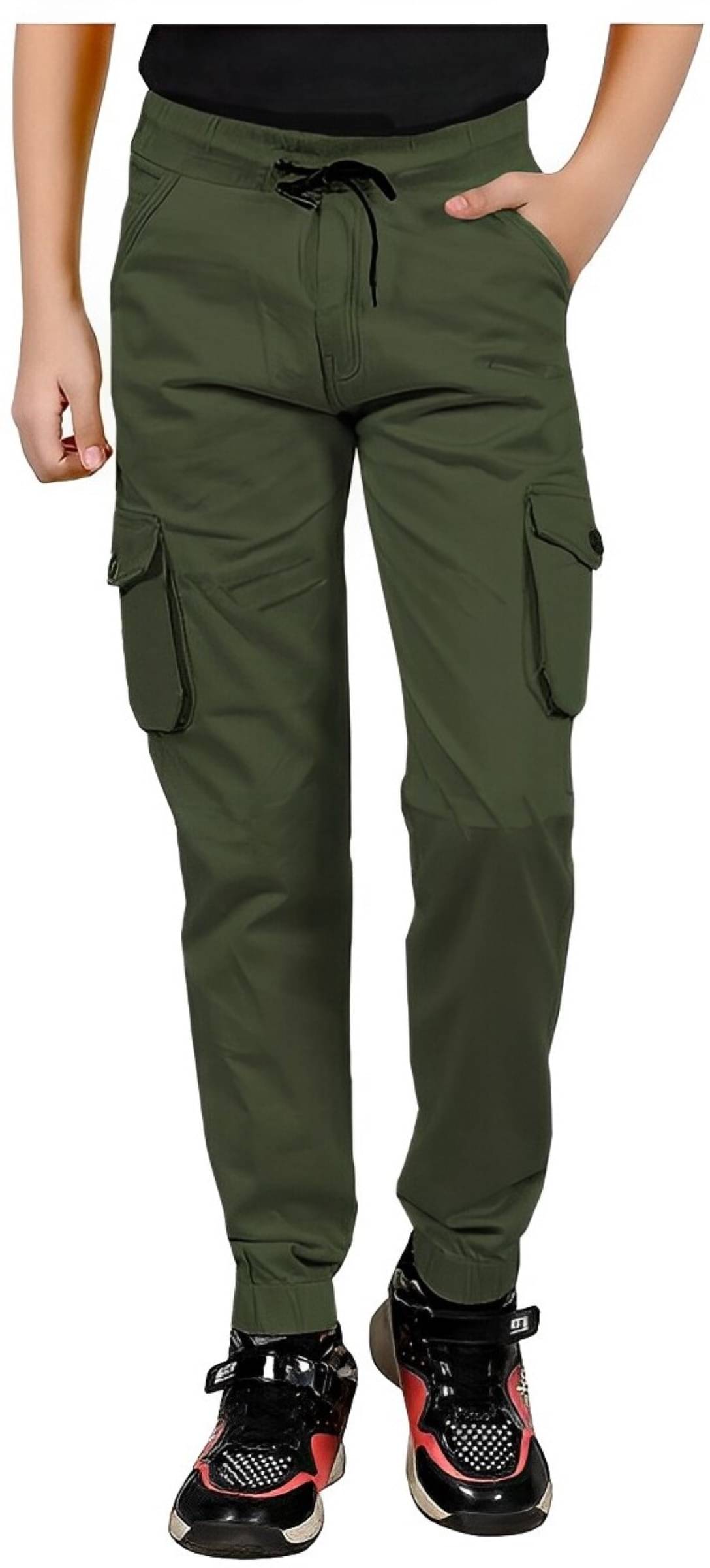     			Reoutlook Pack of 1 Boys Cotton Blend Trackpant ( Green )
