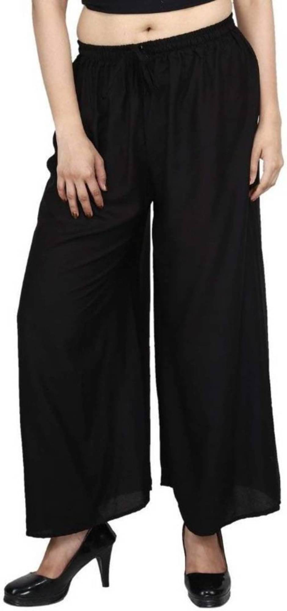     			Reoutlook Pack of 1 Cotton Blend Regular Women's Casual Pants ( Black )