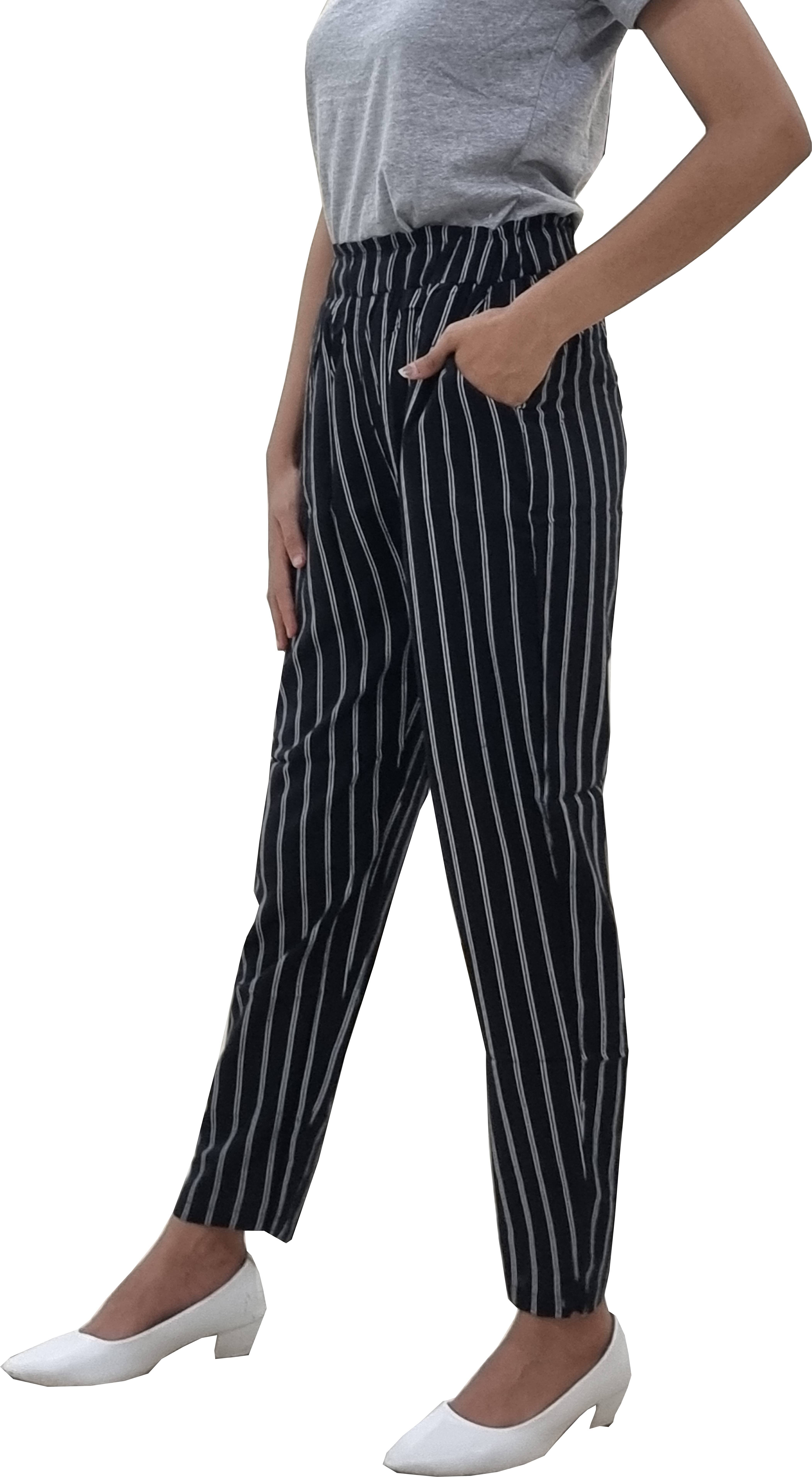    			Reoutlook Pack of 1 Cotton Blend Regular Women's Cigarette Pants ( Black )