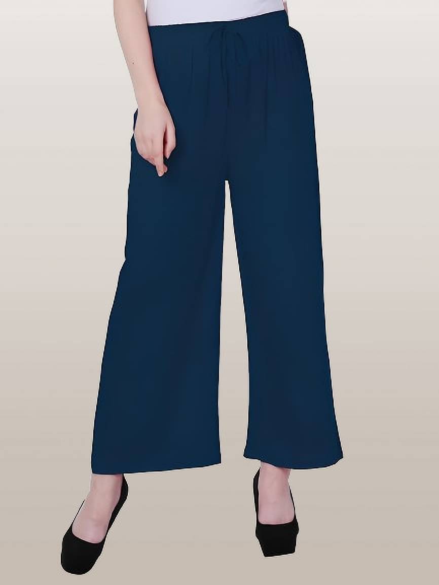     			Reoutlook Pack of 1 Lycra Regular Women's Casual Pants ( Blue )