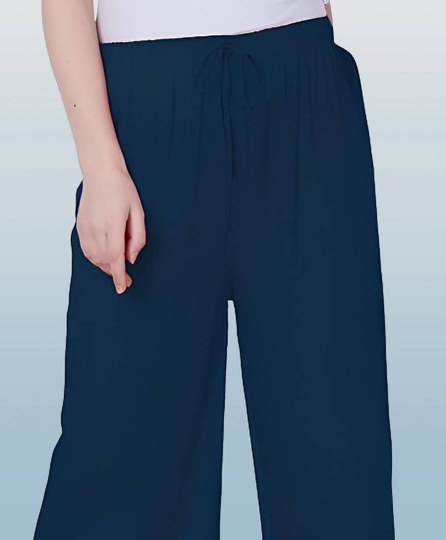     			Reoutlook Pack of 1 Lycra Regular Women's Casual Pants ( Blue )