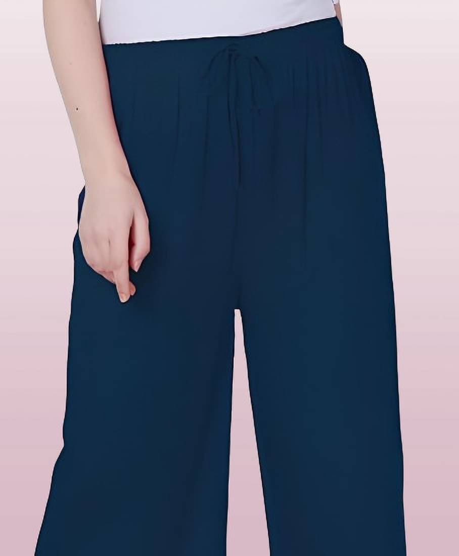     			Reoutlook Pack of 1 Lycra Regular Women's Casual Pants ( Blue )