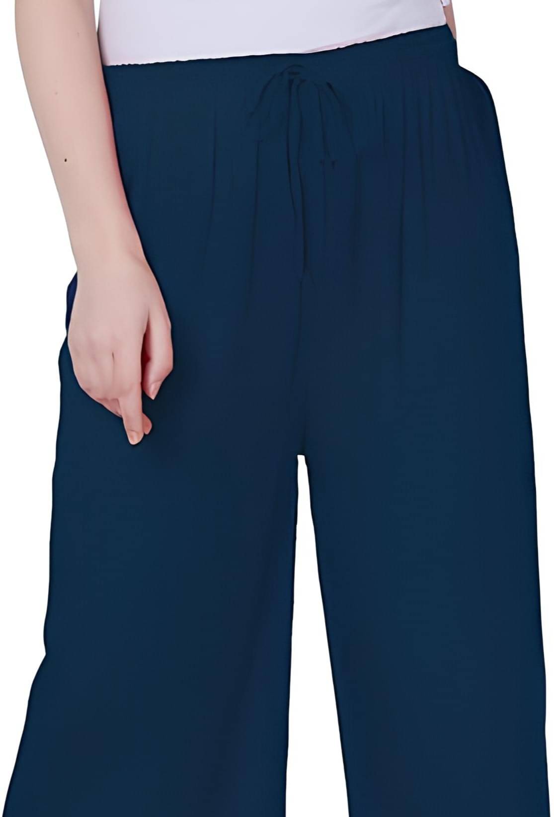     			Reoutlook Pack of 1 Lycra Regular Women's Casual Pants ( Blue )