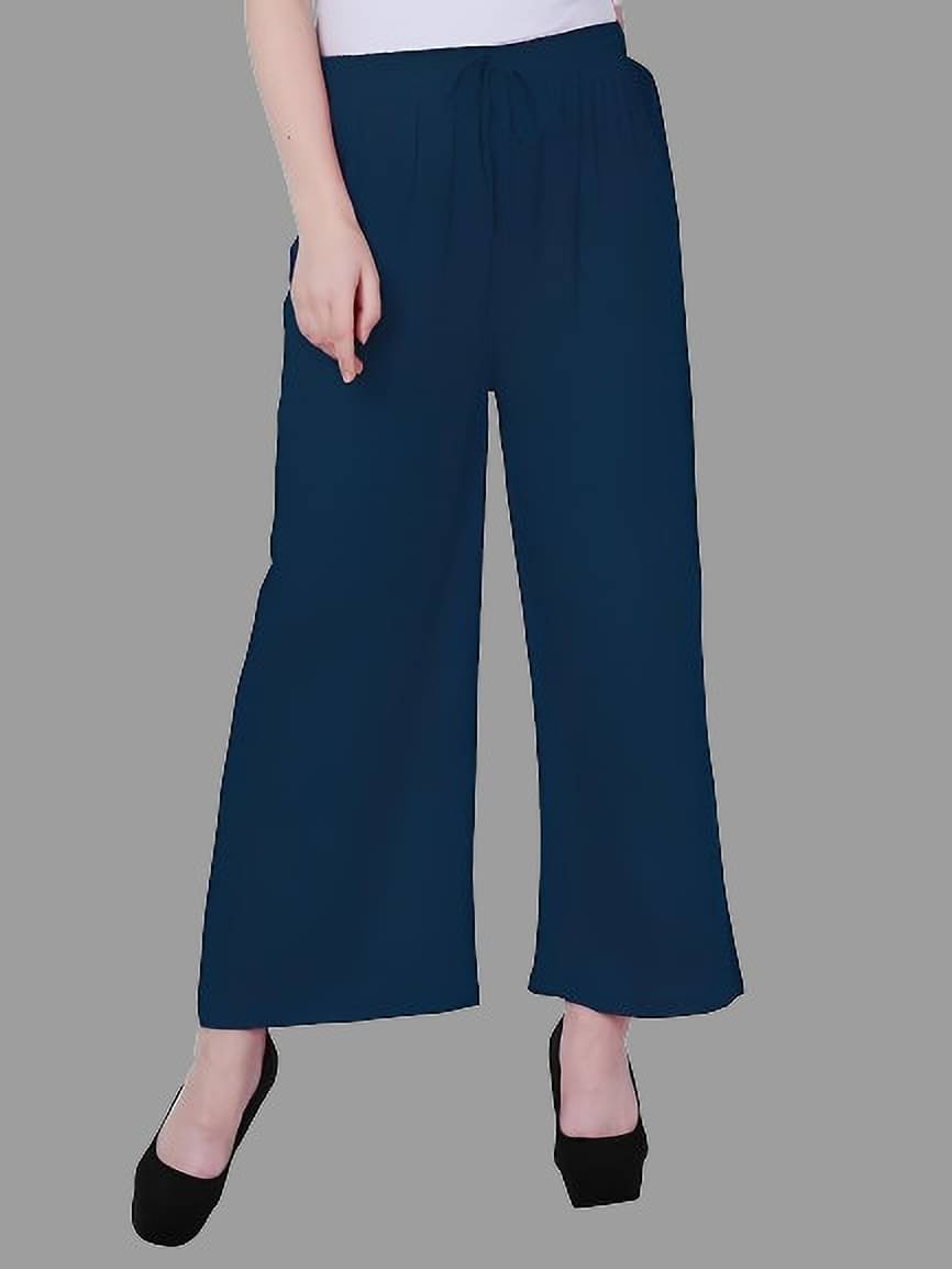     			Reoutlook Pack of 1 Lycra Regular Women's Casual Pants ( Blue )