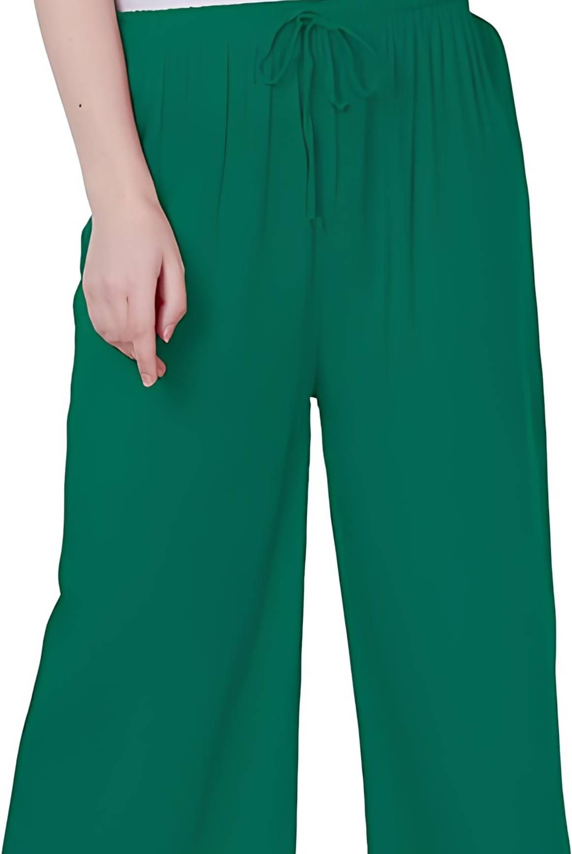    			Reoutlook Pack of 1 Viscose Regular Women's Casual Pants ( Green )