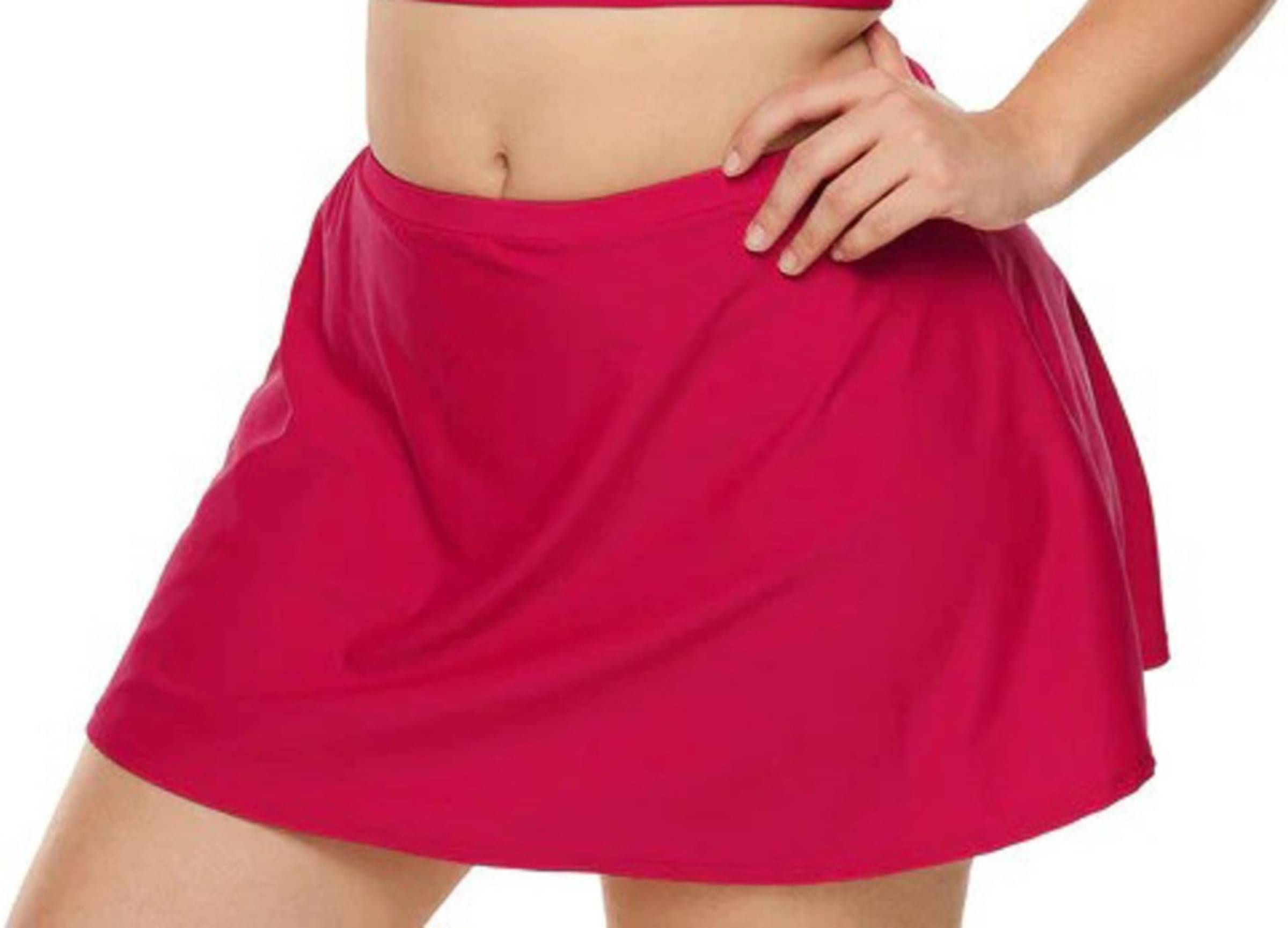 Reoutlook Pink Polyester Women's Flared Skirt ( Pack of 1 ) Reoutlook Pink Polyester Women's Flared Skirt ( Pack of 1 )