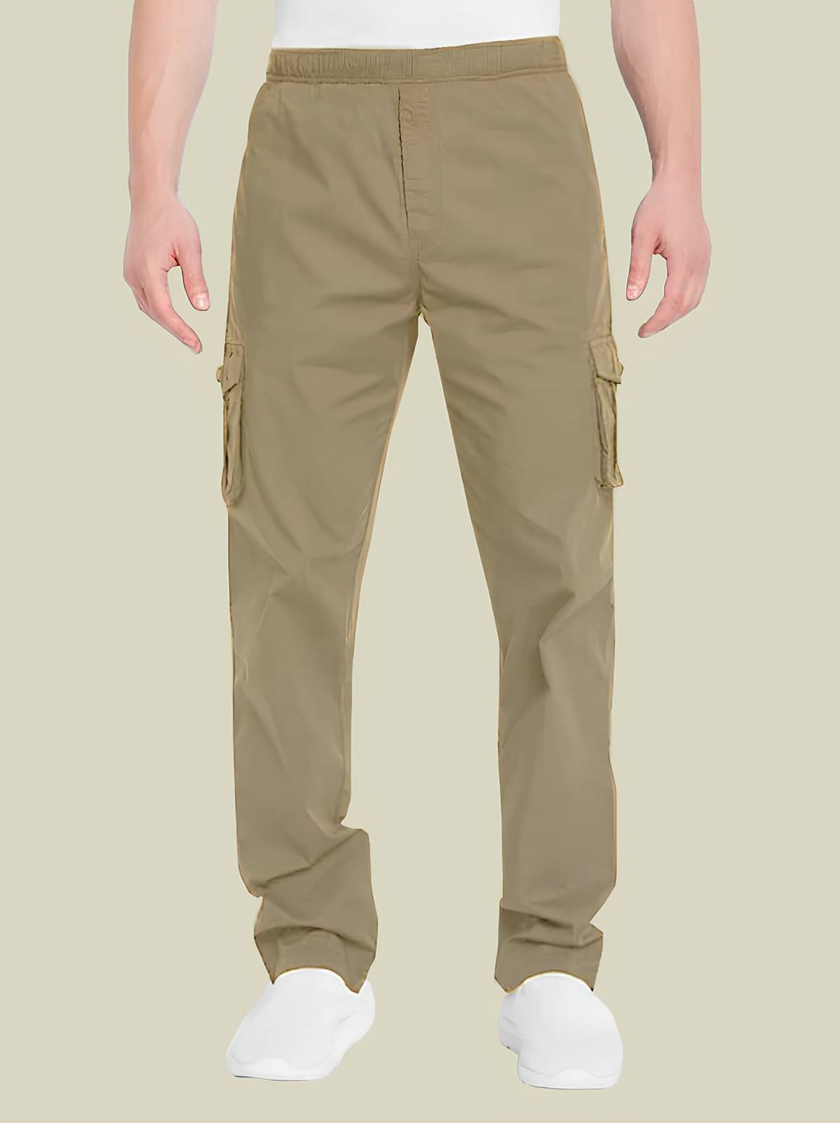     			Reoutlook Regular Flat Men's Cargos - Yellow ( Pack of 1 )