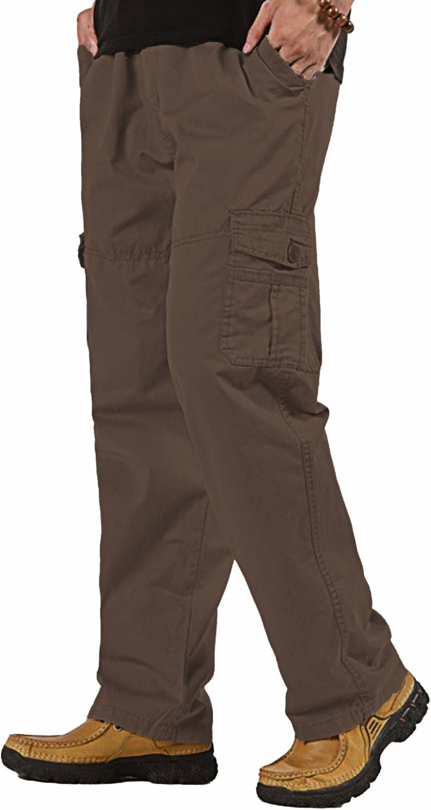     			Reoutlook Regular Flat Men's Cargos - Brown ( Pack of 1 )