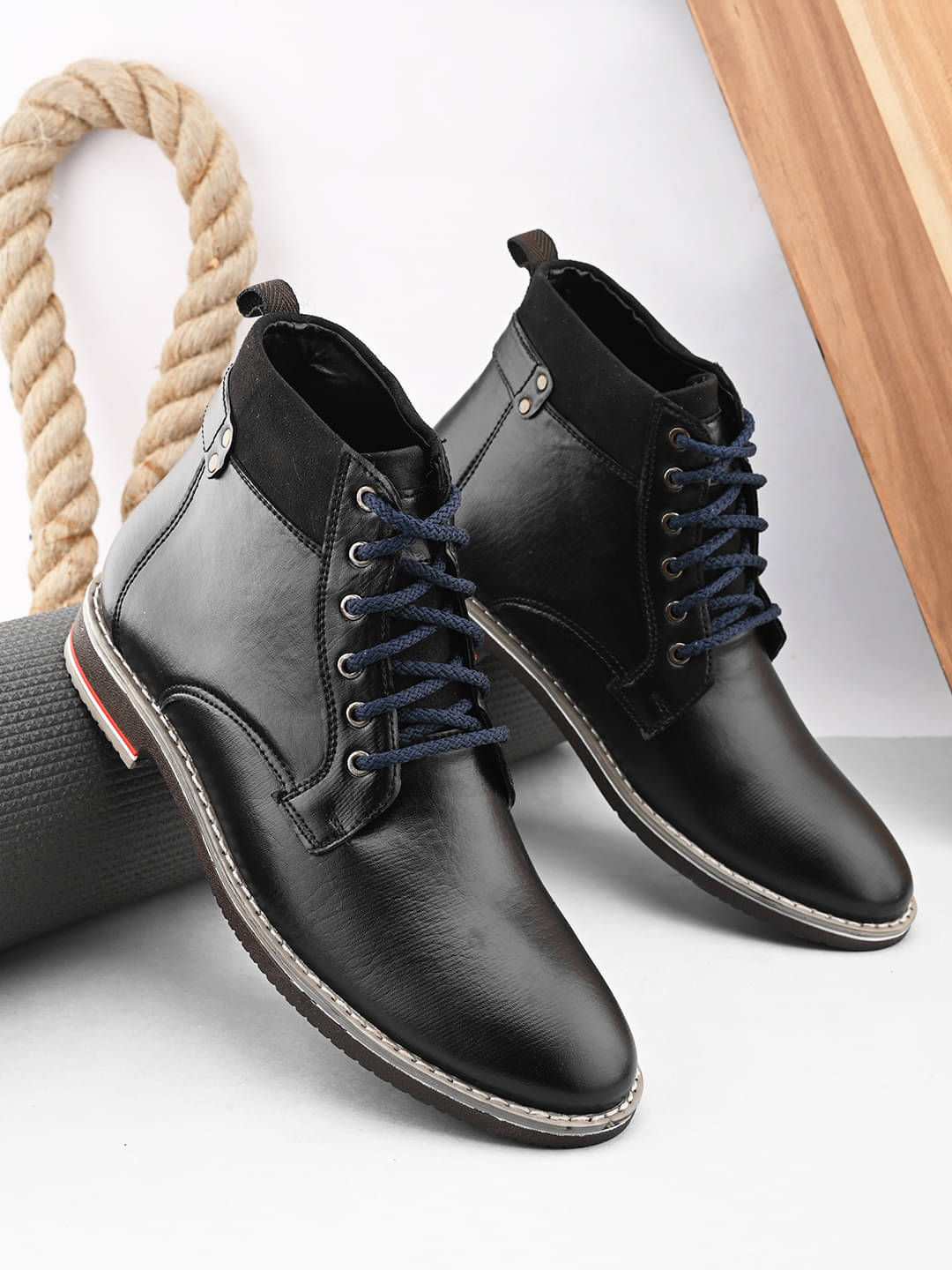 Sir Corbett Black Men's Casual Boots Sir Corbett Black Men's Casual Boots