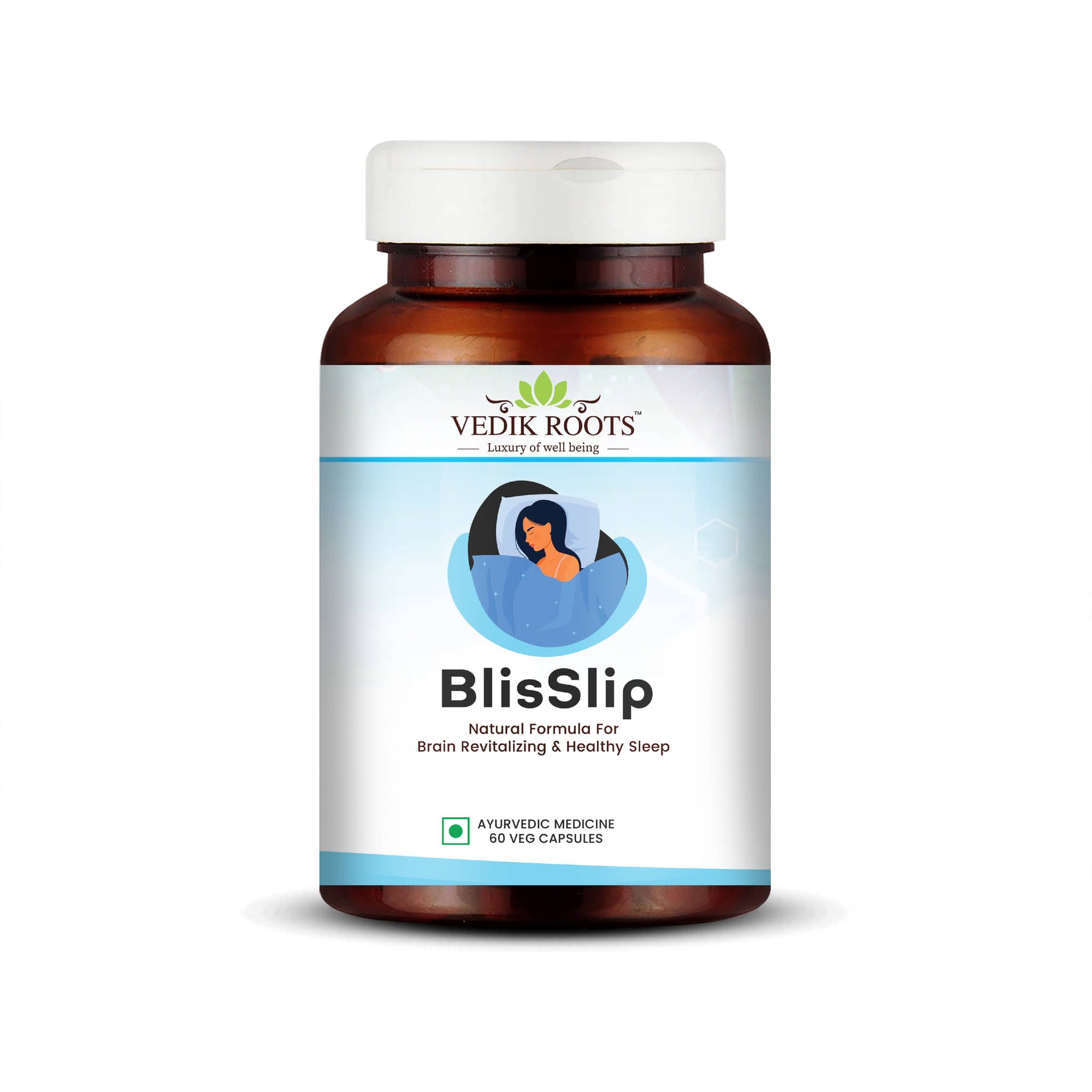     			Vedikroots BlisSlip For Restful Sleep Support Capsule 1 gm Pack Of 1