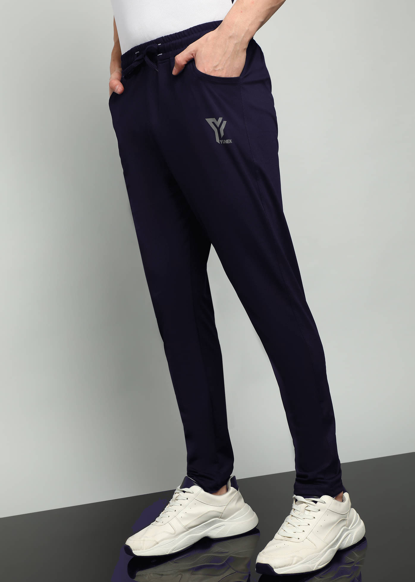 YUNEK Blue Polyester Blend Men's Trackpants ( Pack of 1 ) YUNEK Blue Polyester Blend Men's Trackpants ( Pack of 1 )