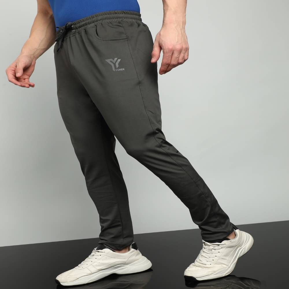     			YUNEK Grey Polyester Blend Men's Trackpants ( Pack of 1 )