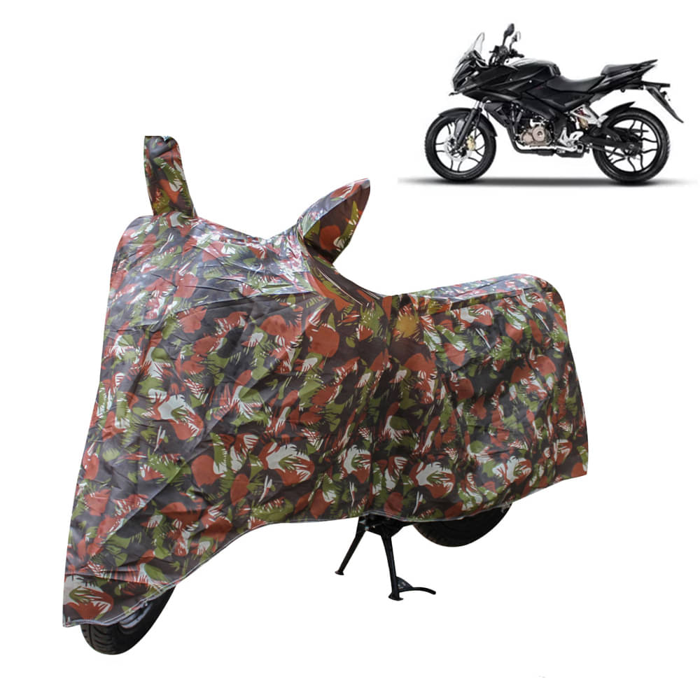     			AUTORET Bike Body Cover for Bajaj Pulsar AS 200 ( Pack of 1 ) , Jungle