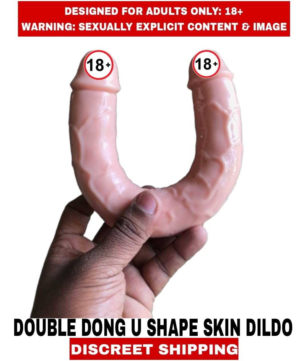 Adult New Sexy toy Double Dong U Shape Skin Color Realistic Dildo Best Experience Dildo For Women Adult New Sexy toy Double Dong U Shape Skin Color Realistic Dildo Best Experience Dildo For Women