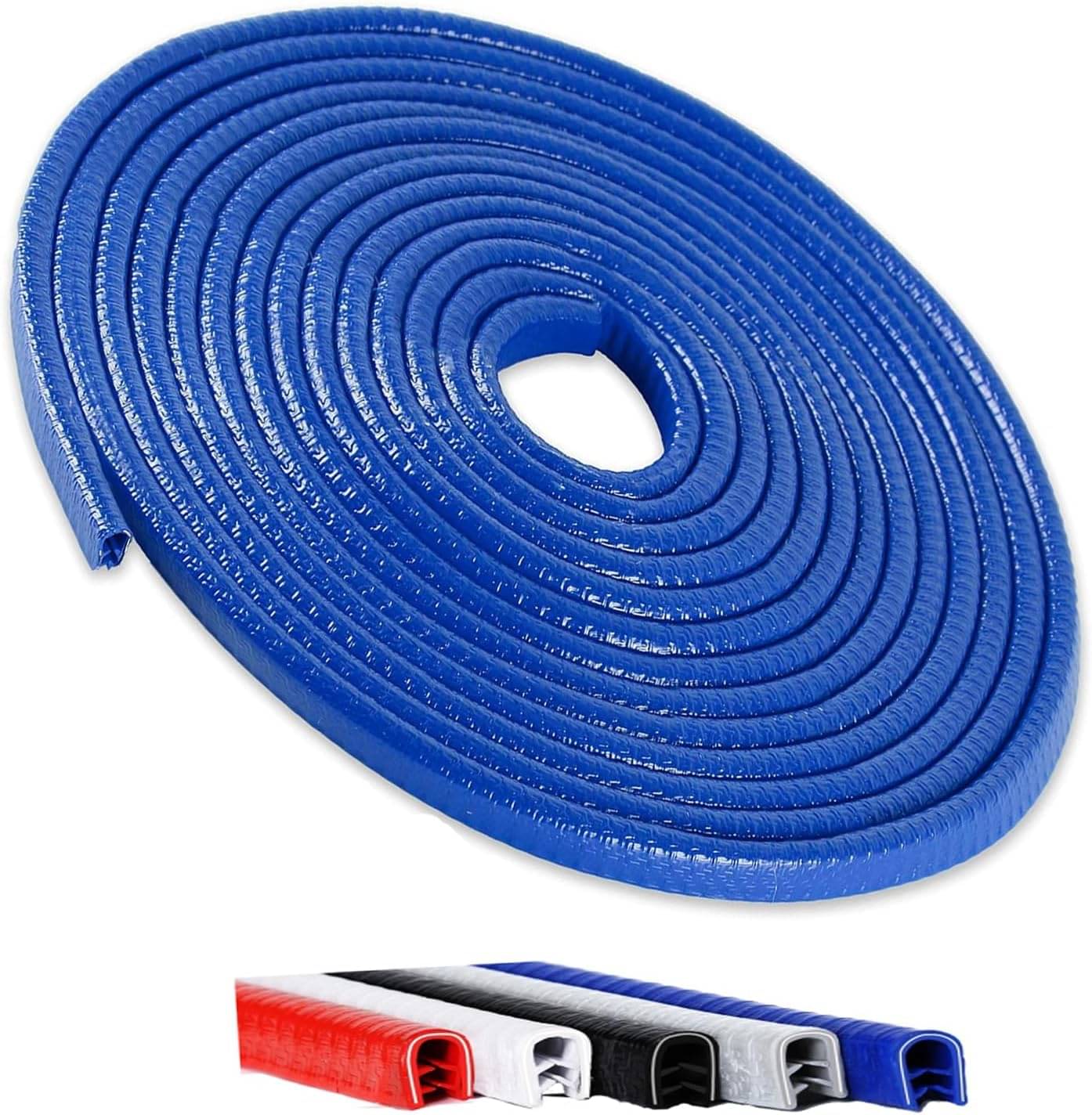     			CarFrill Door Guard Rubber Blue