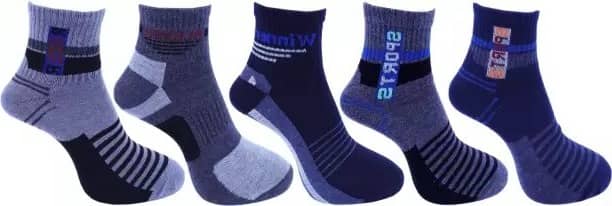Cavenders Pack of 5 Men's Cotton Blend Ankle Length Socks ( Multicolor ) - Socks | Buy online on ZillyBuy
