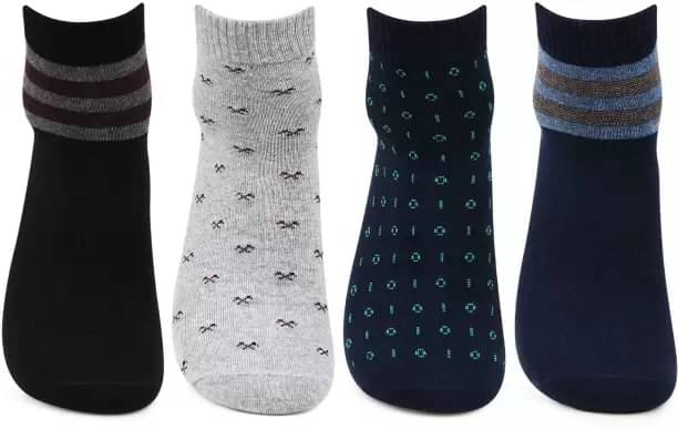 Cavenders Pack of 5 Men's Cotton Blend Ankle Length Socks ( Multicolor )     			Cavenders Pack of 5 Men's Cotton Blend Ankle Length Socks ( Multicolor )