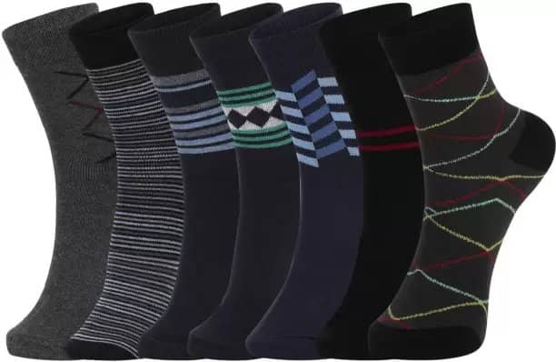 Cavenders Pack of 5 Men's Cotton Blend Ankle Length Socks ( Multicolor 1 ) - Socks | Buy online on ZillyBuy