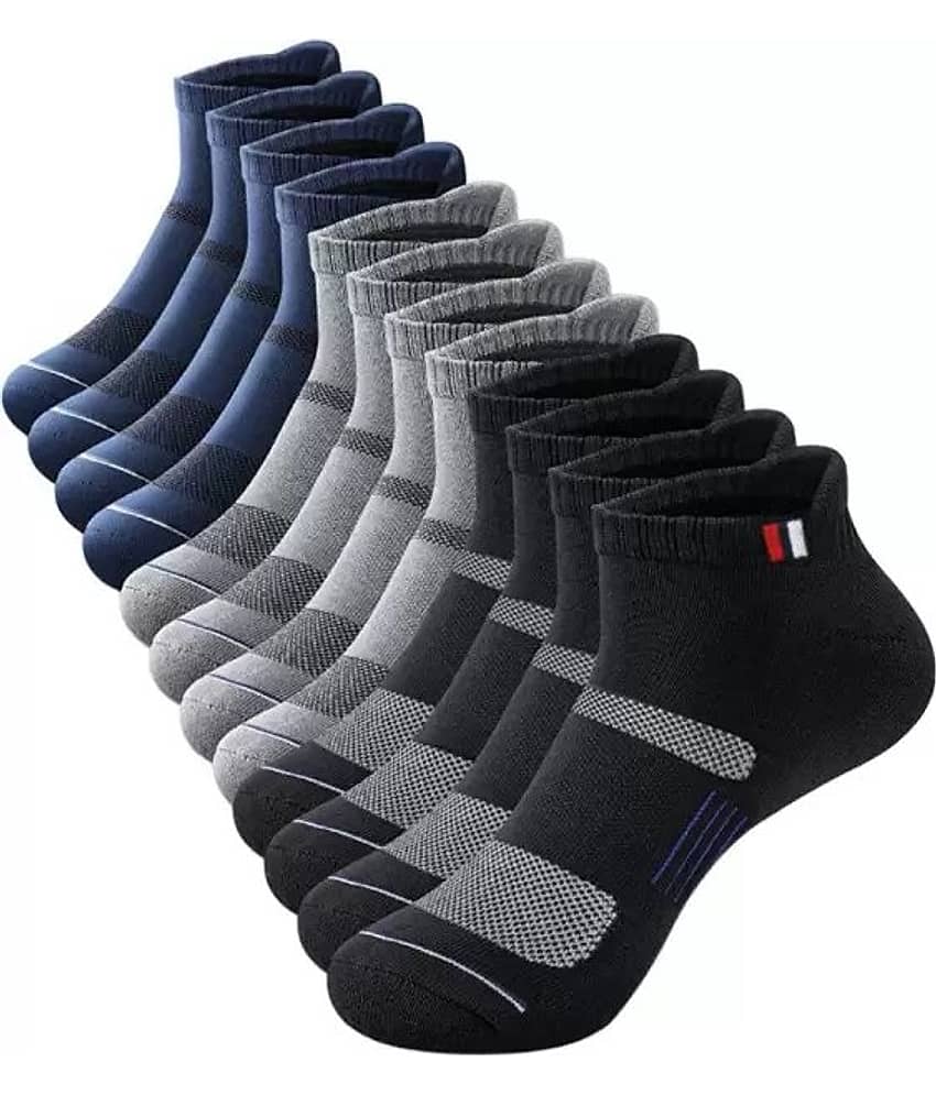 Cavenders Pack of 5 Men's Cotton Blend Ankle Length Socks ( Multicolor ) - Socks | Buy online on ZillyBuy