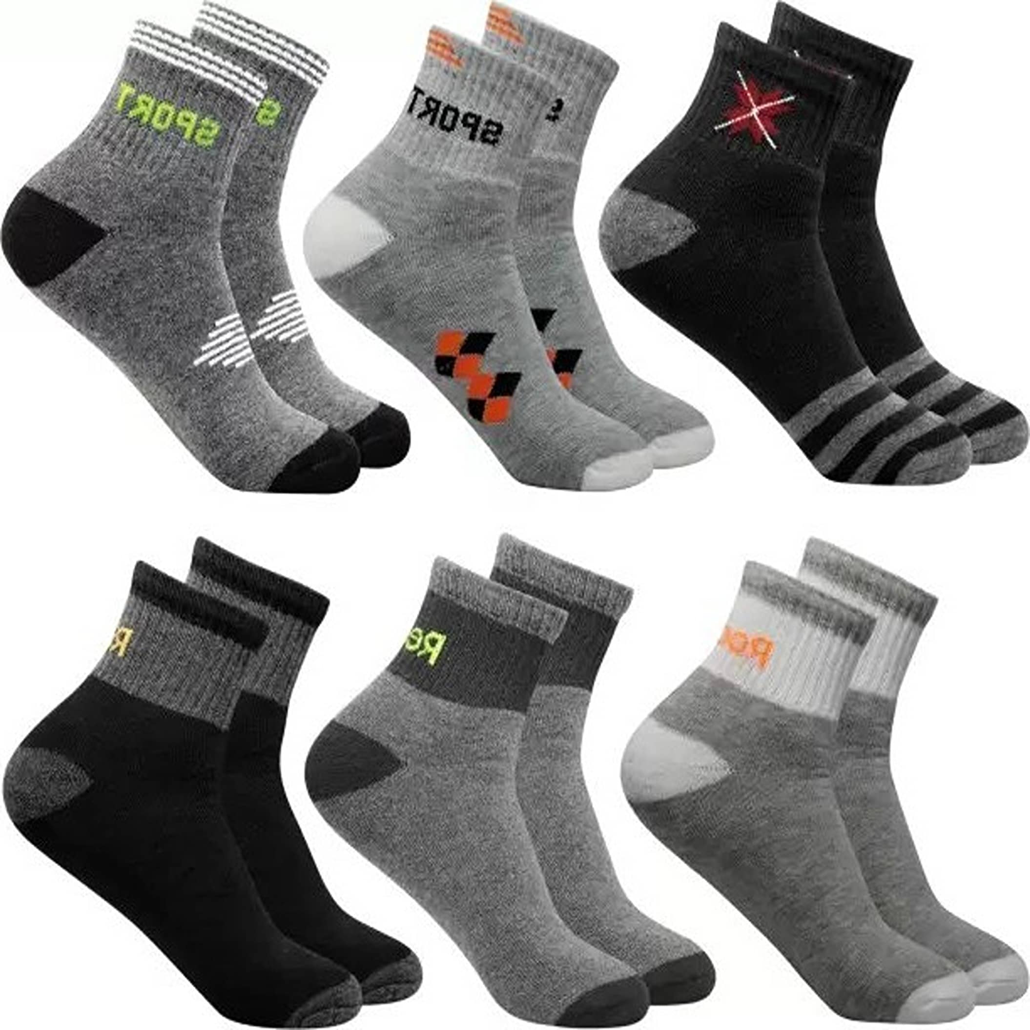 Cavenders Pack of 5 Men's Cotton Blend Ankle Length Socks ( Multicolor ) - Socks | Buy online on ZillyBuy